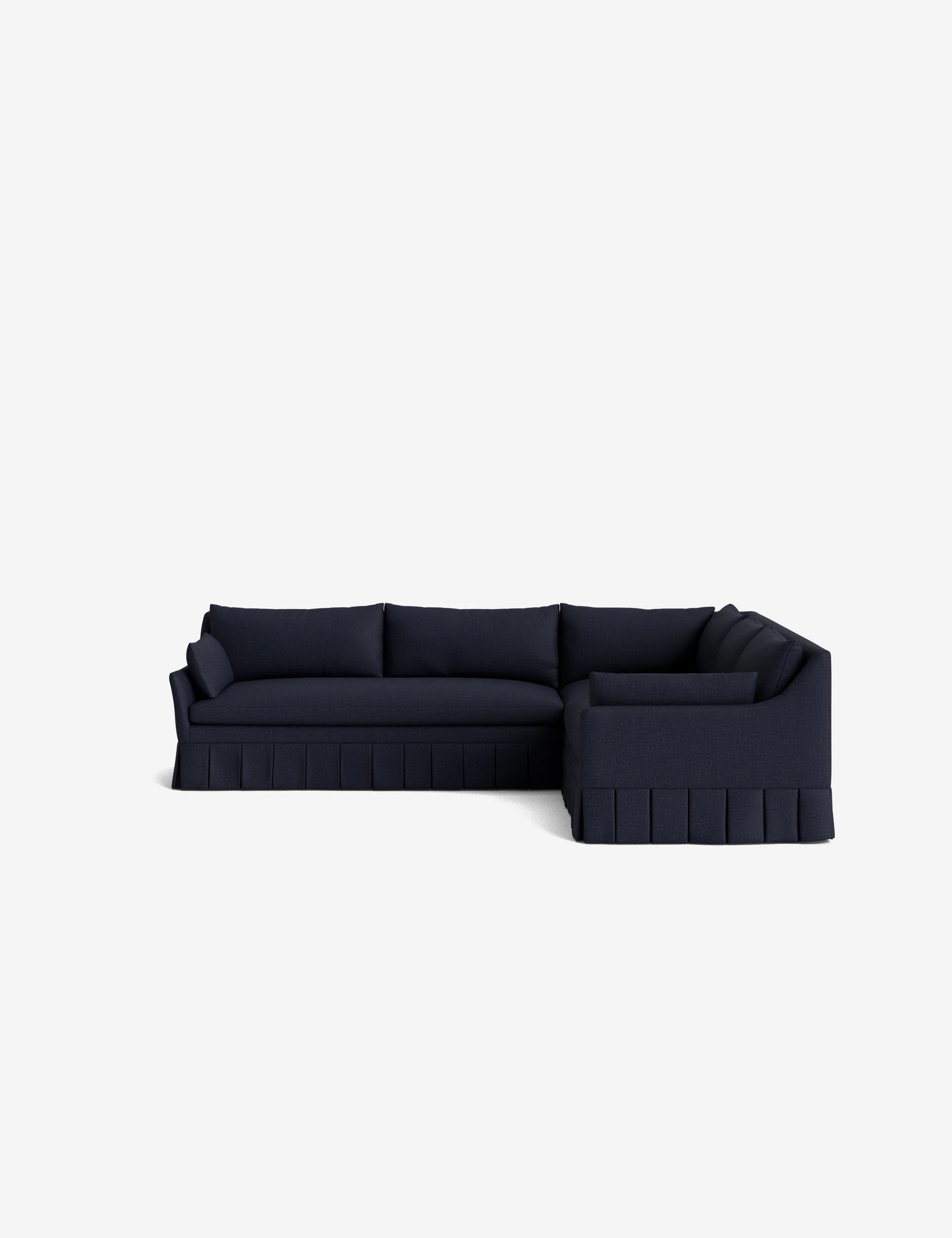 Portola Luxe Depth Pleated Corner Sectional Sofa - Image 171