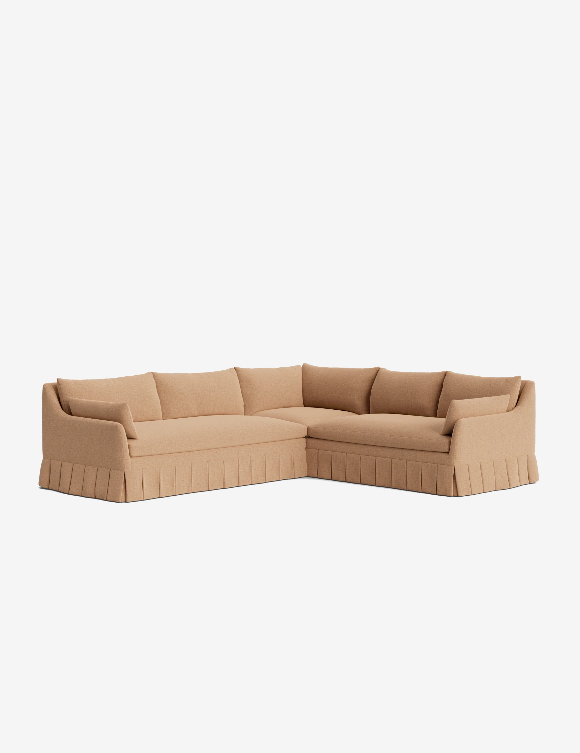 Portola Luxe Depth Pleated Corner Sectional Sofa - Image 182