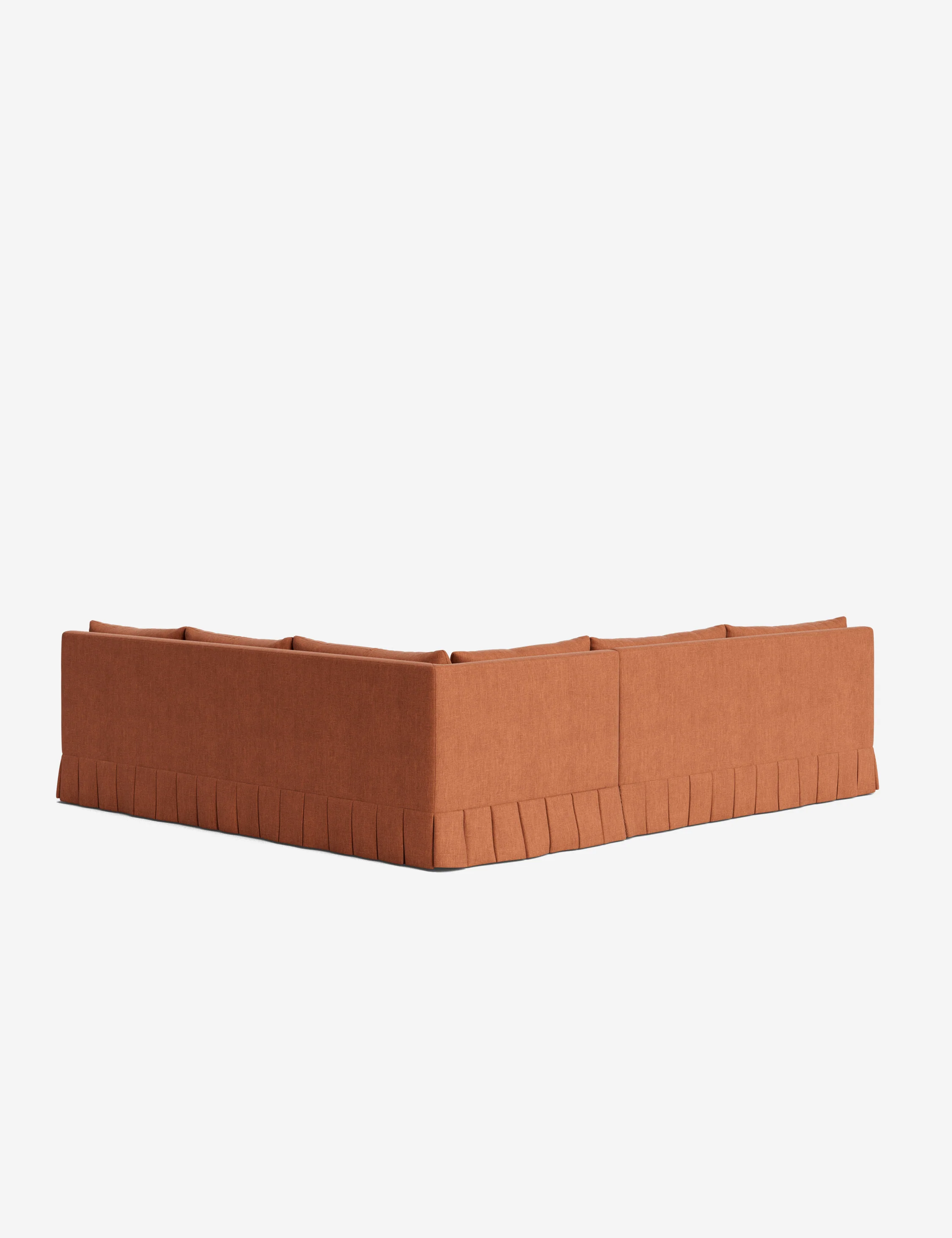 Portola Luxe Depth Pleated Corner Sectional Sofa - Image 198