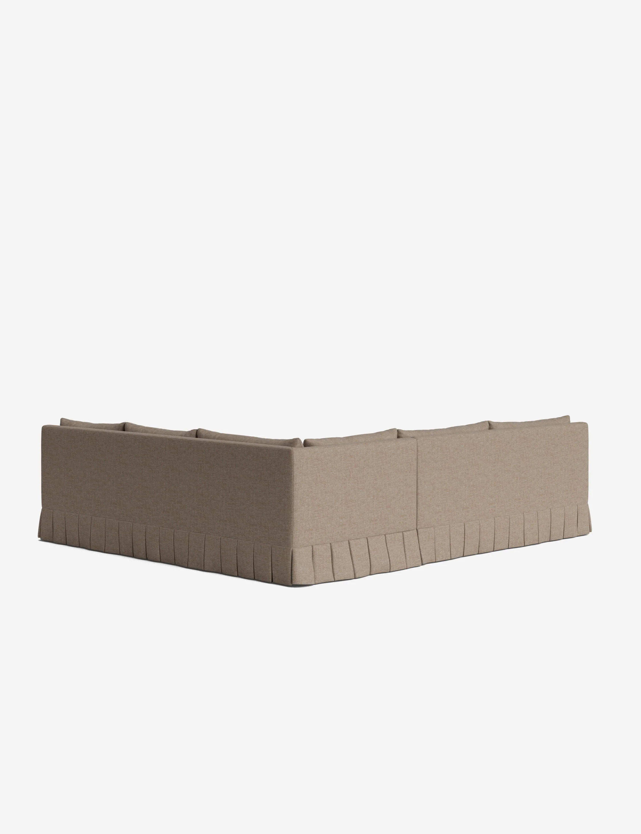 Portola Luxe Depth Pleated Corner Sectional Sofa - Image 204