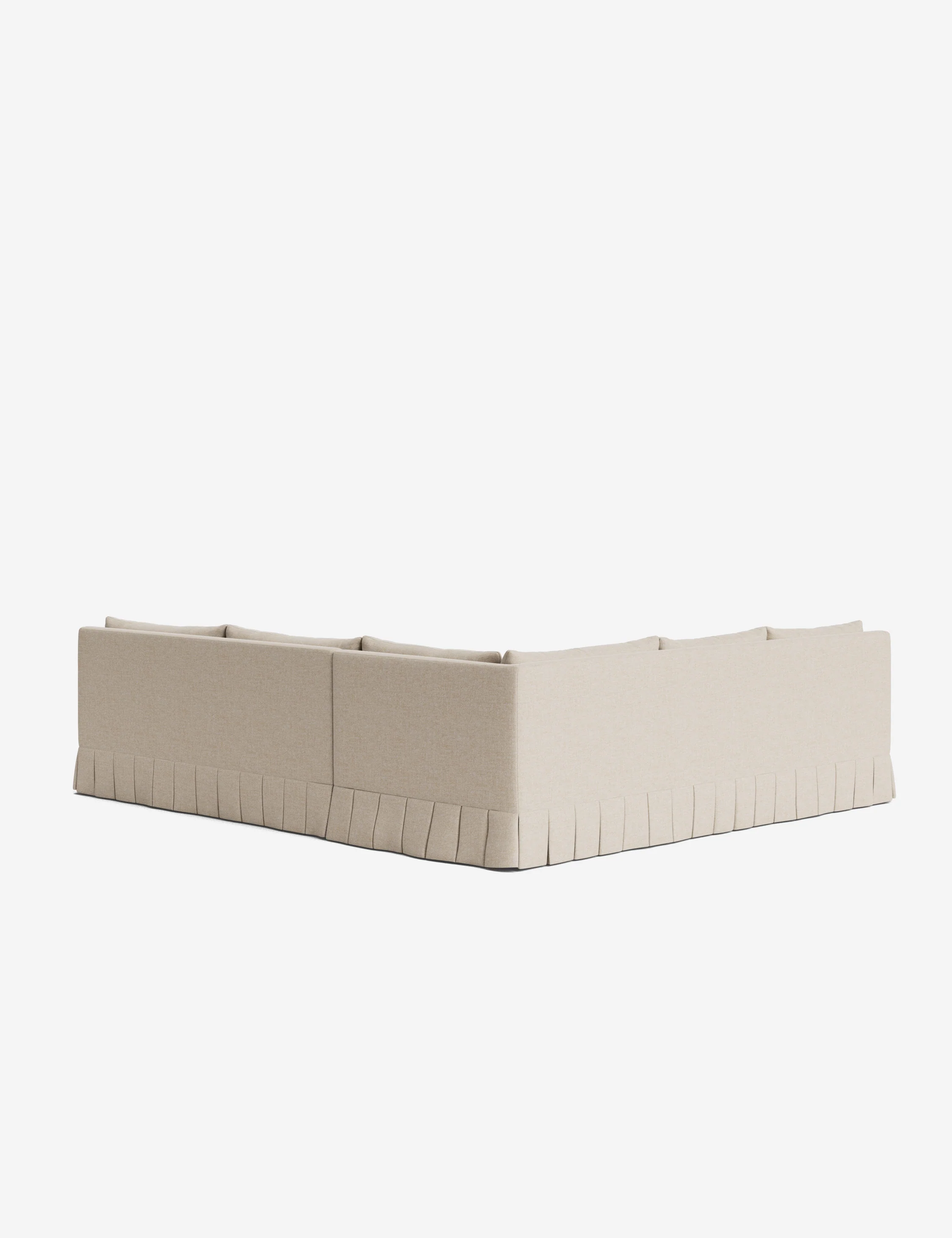 Portola Luxe Depth Pleated Corner Sectional Sofa - Image 32
