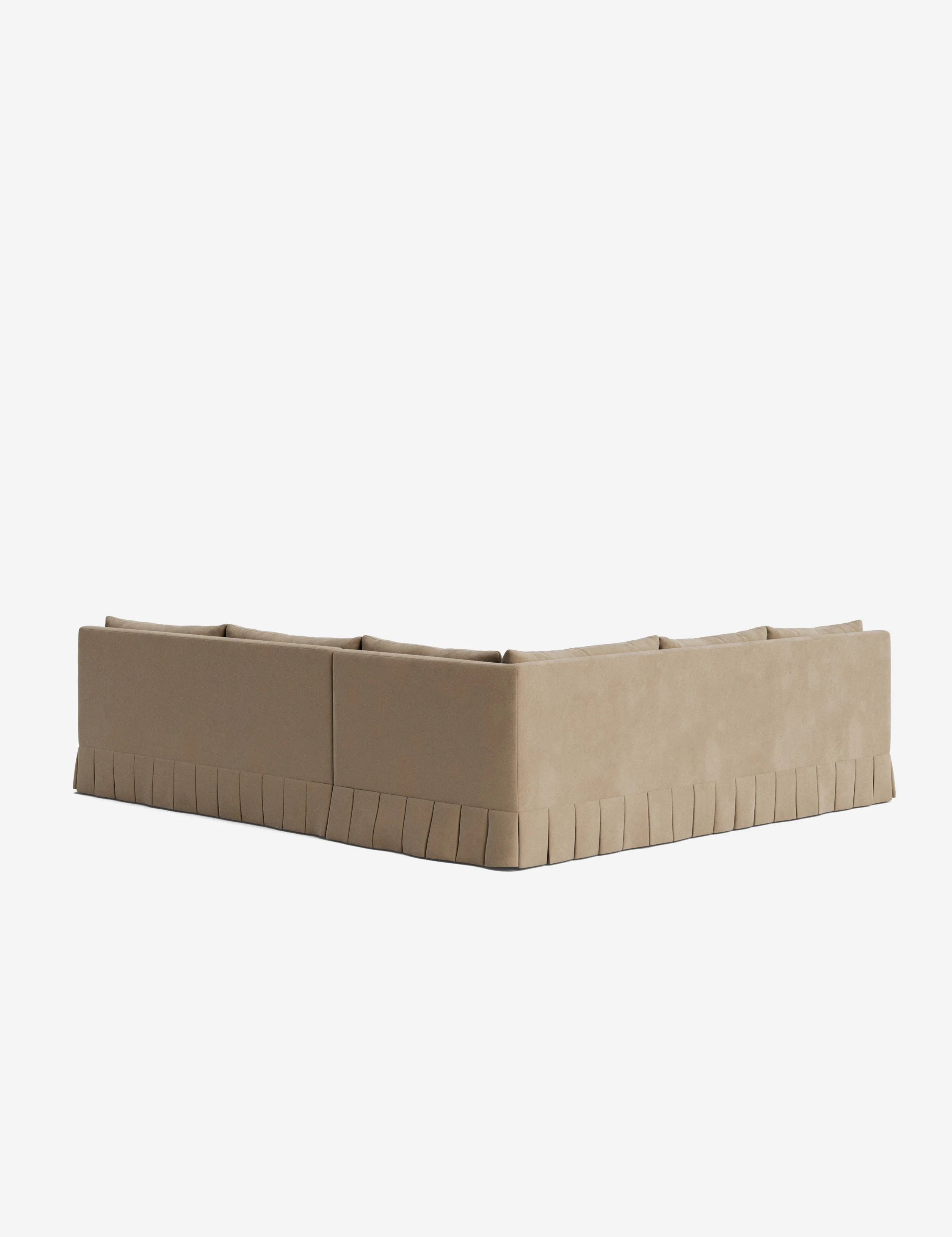 Portola Luxe Depth Pleated Corner Sectional Sofa - Image 41