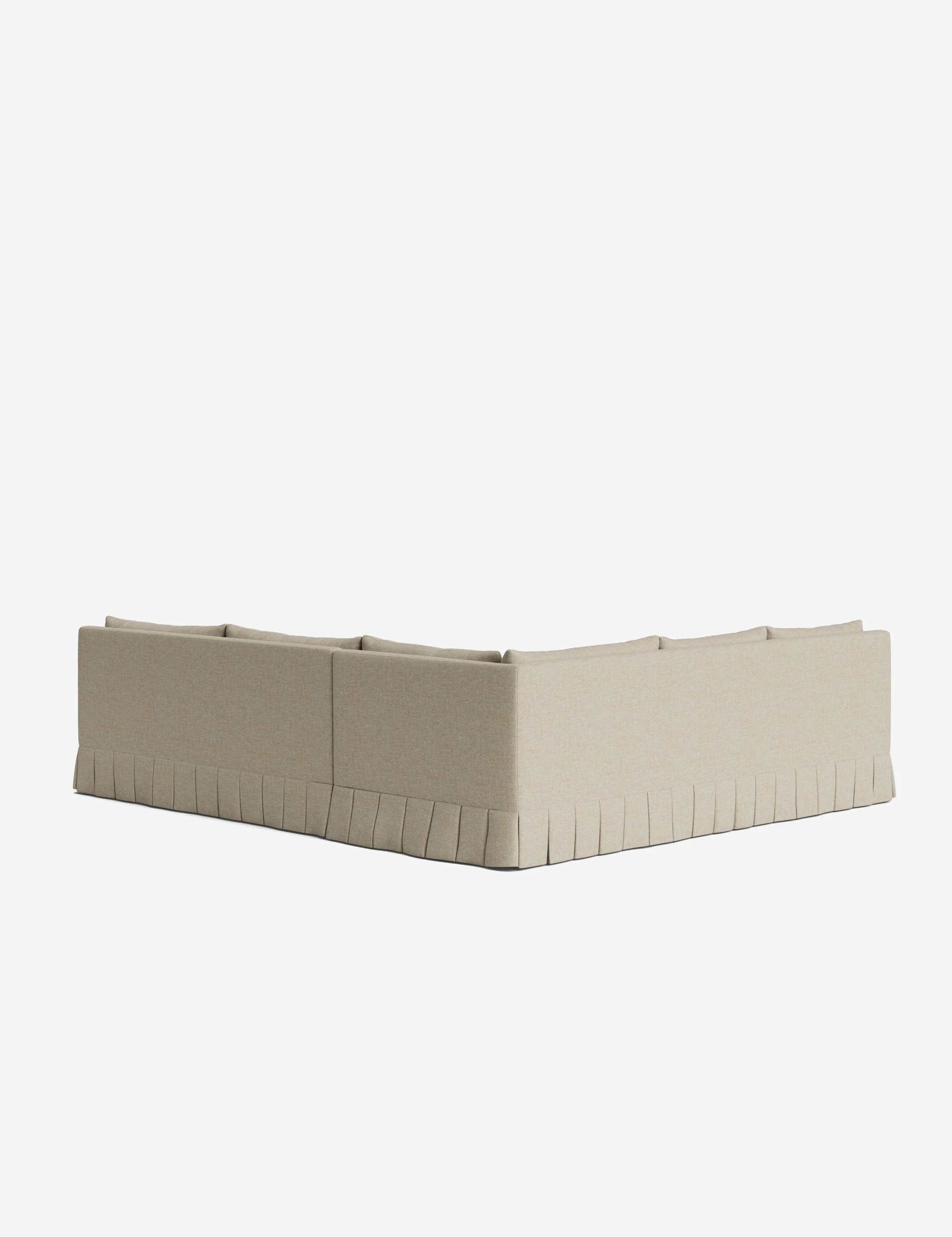 Portola Luxe Depth Pleated Corner Sectional Sofa - Image 65