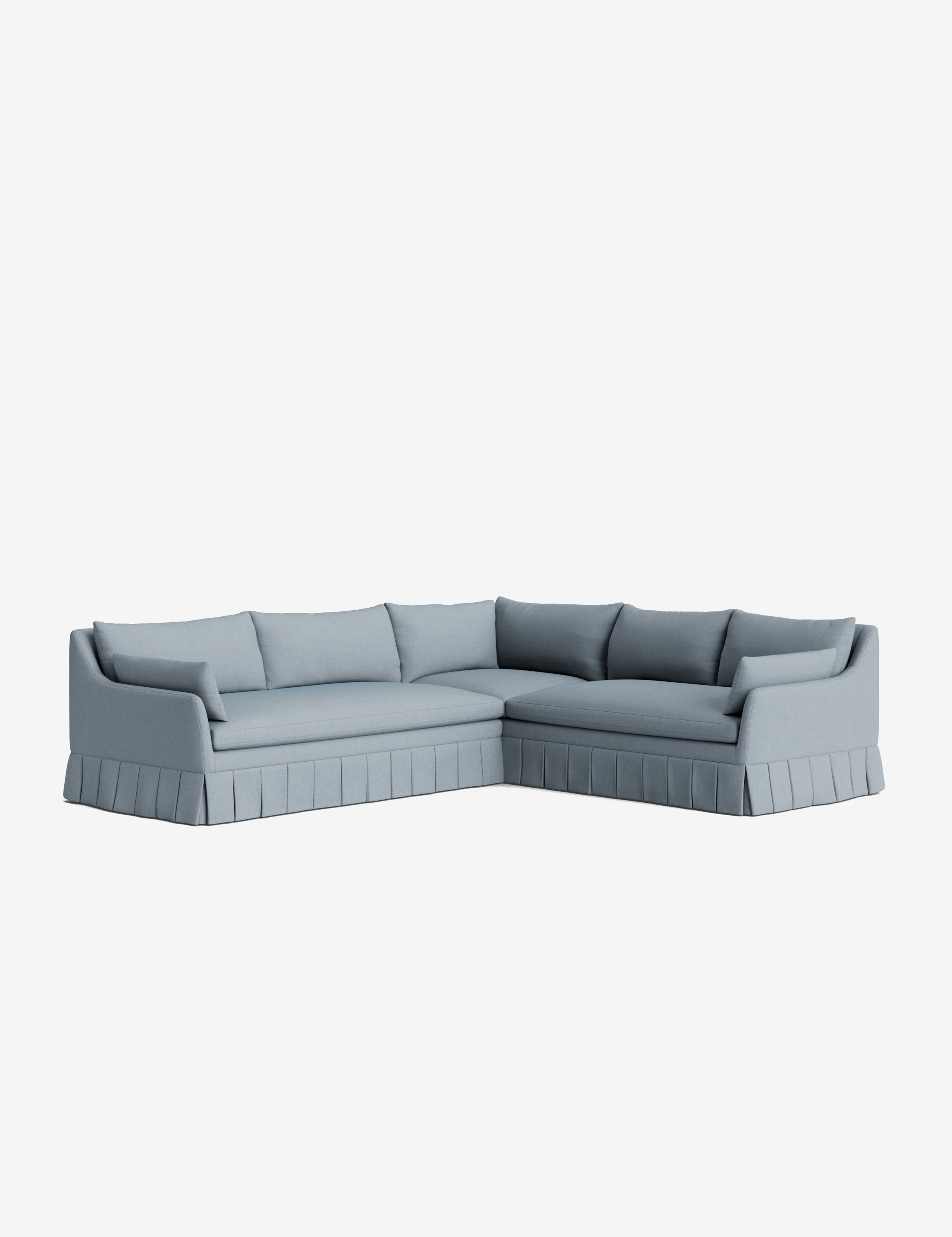 Portola Luxe Depth Pleated Corner Sectional Sofa - Image 71