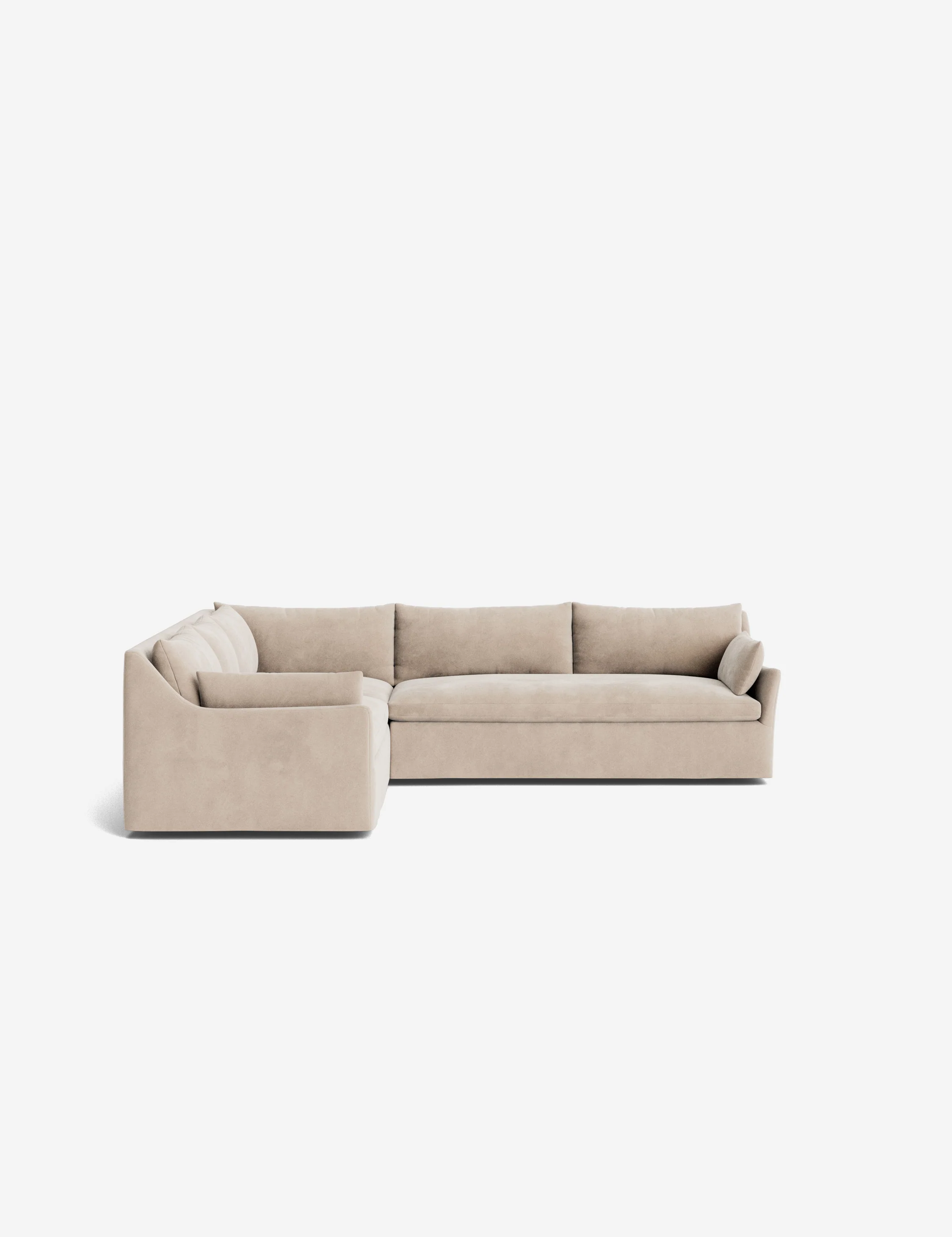 Portola Luxe Depth Slipcover Corner Sectional Sofa - Image 64