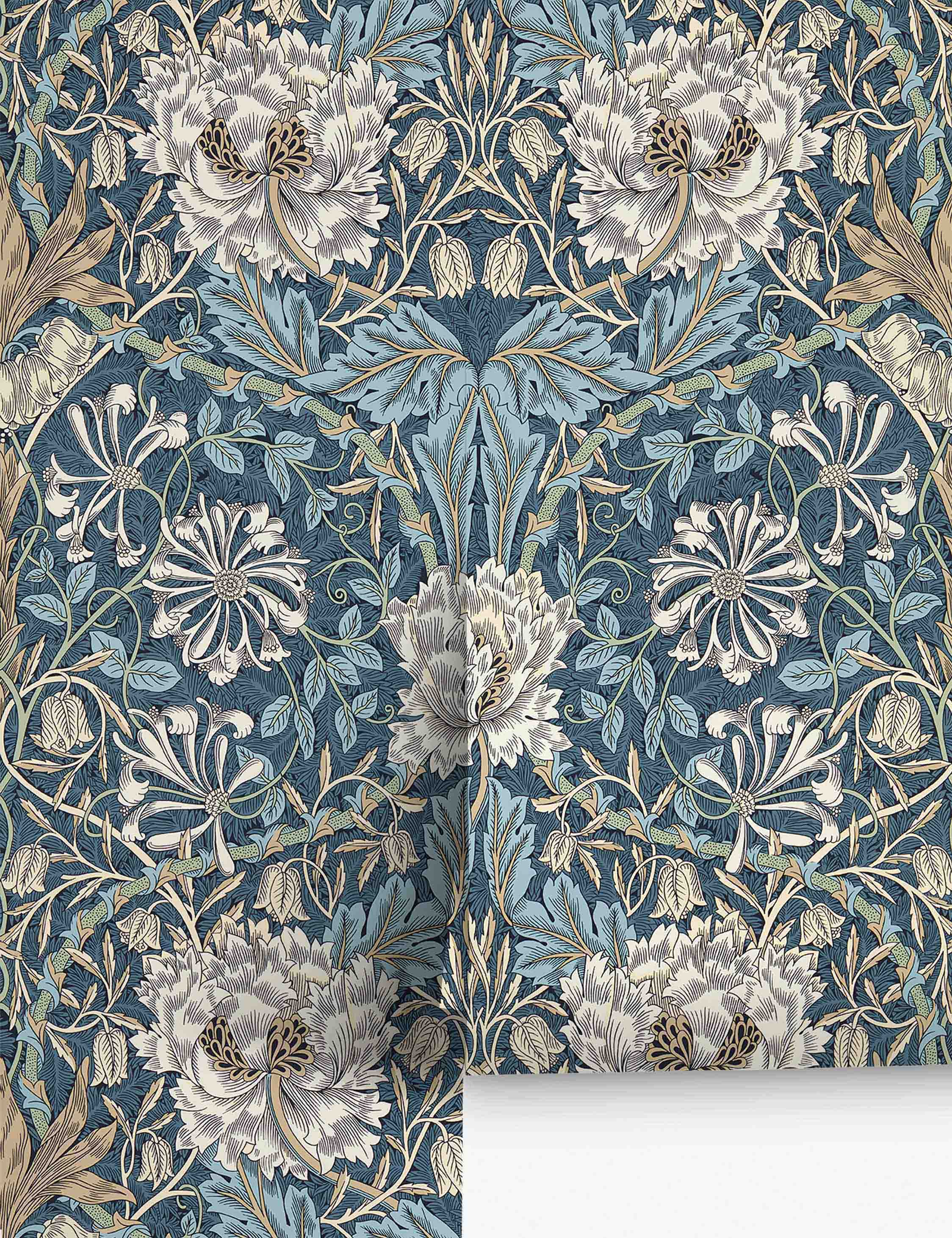 Pure Honeysuckle & Tulip Wallpaper by Morris & Co. - Image 8