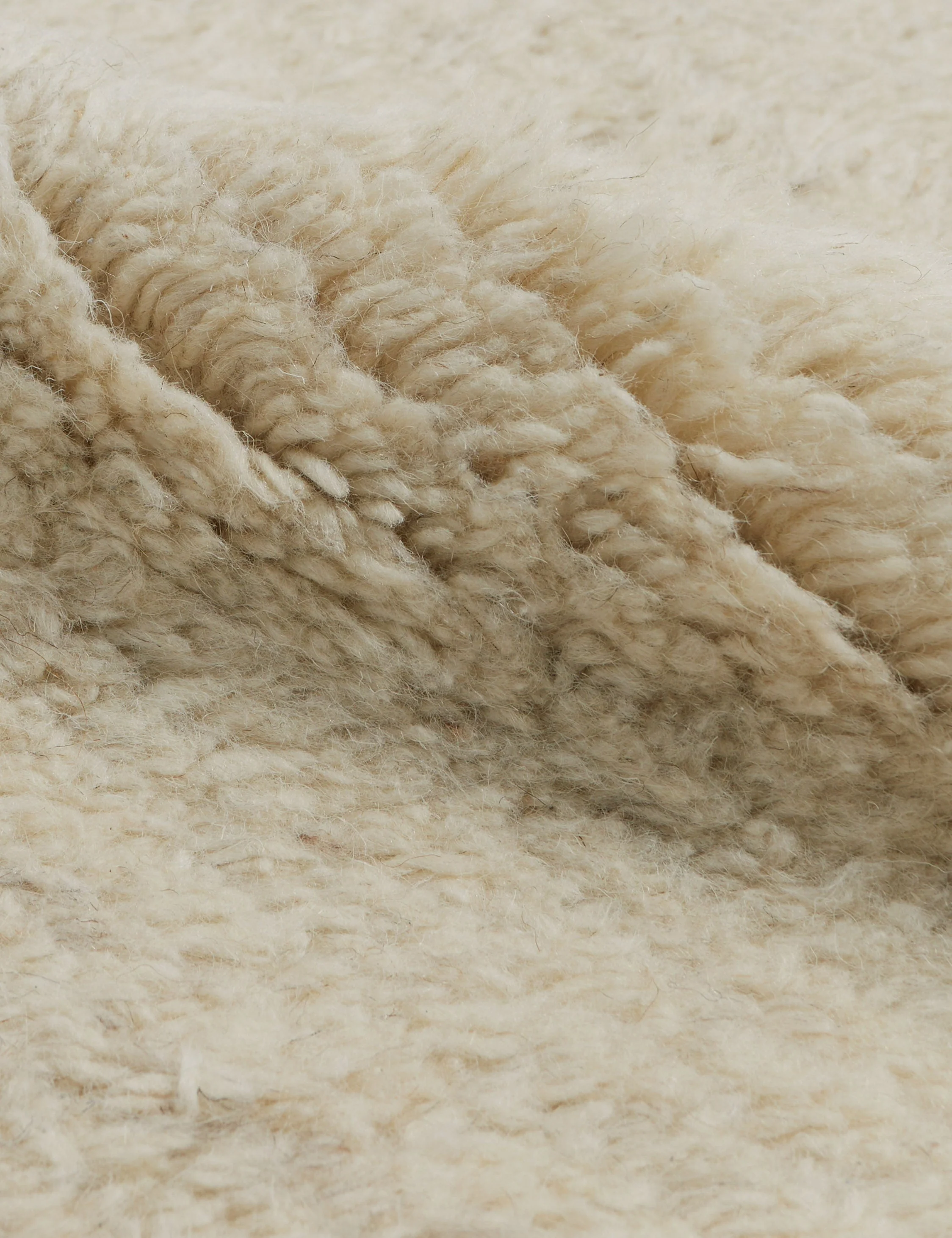 Raita Hand-Knotted Wool Rug Swatch by Sarah Sherman Samuel, Ivory - Image 6