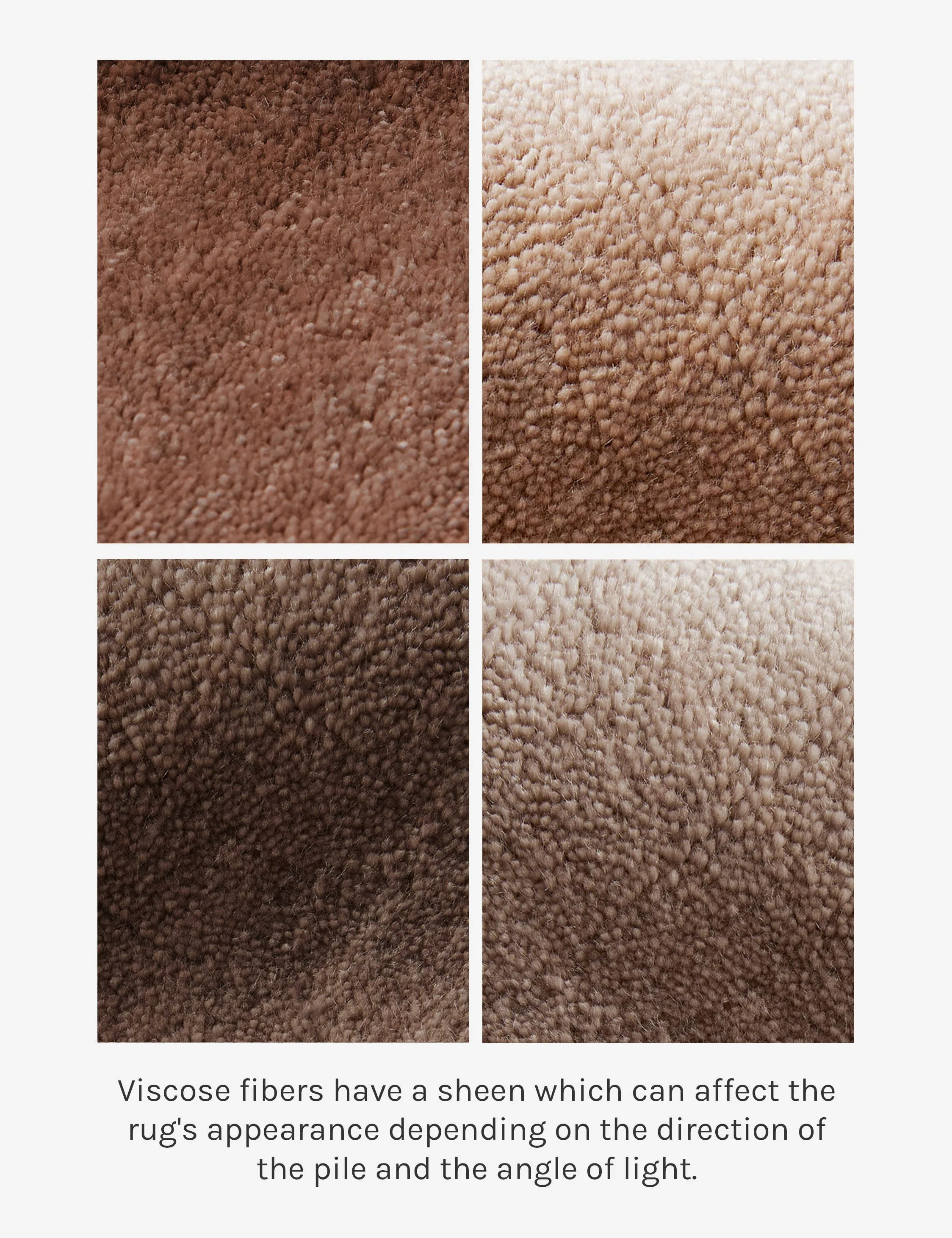 Rajaa Hand-Loomed Viscose Rug Swatch by Sarah Sherman Samuel, Blush - Image 4