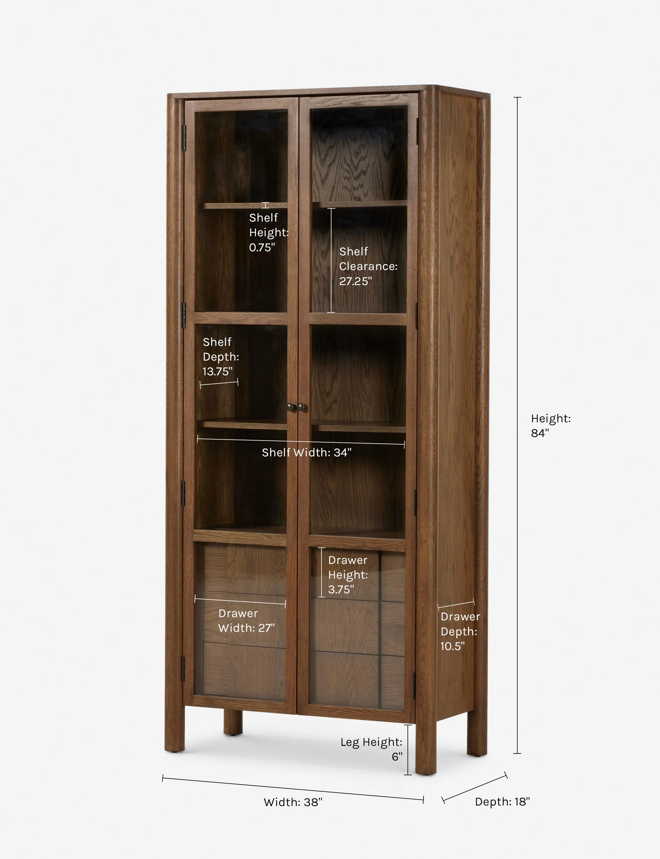 Rossano Curio Cabinet - Image 13