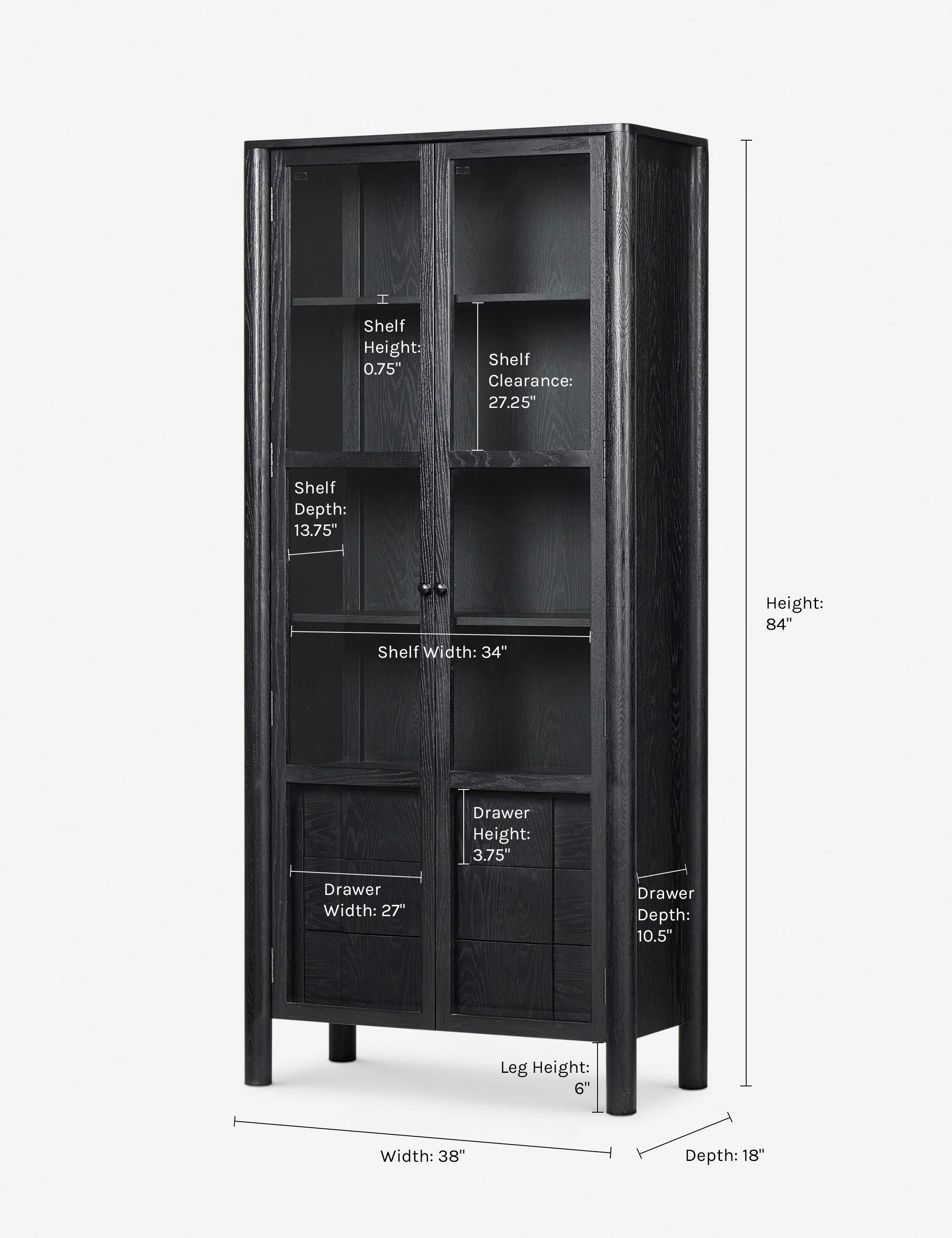 Rossano Curio Cabinet - Image 6