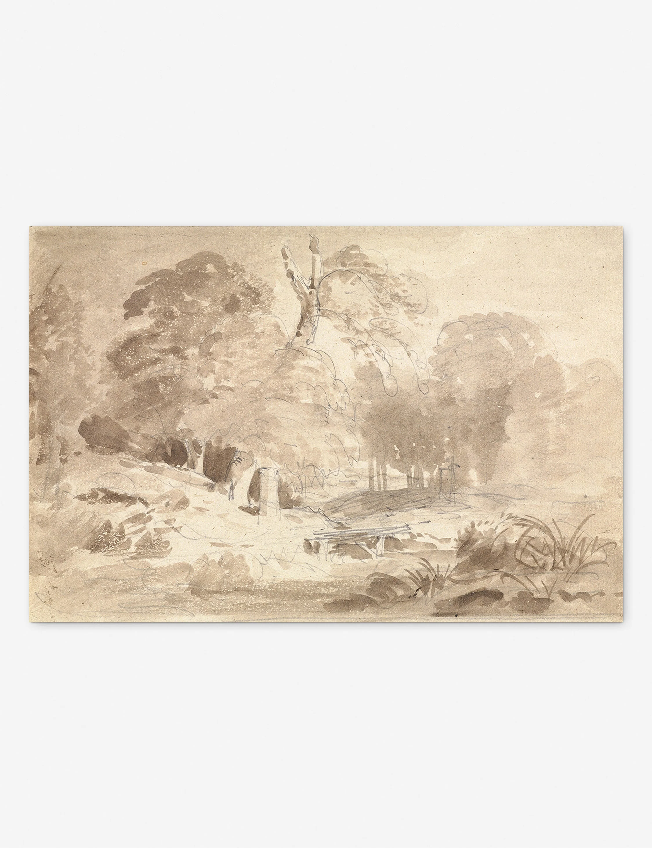 Rural Landscape in the Mark Brandenburg Print by Carl Blechen - Image 3