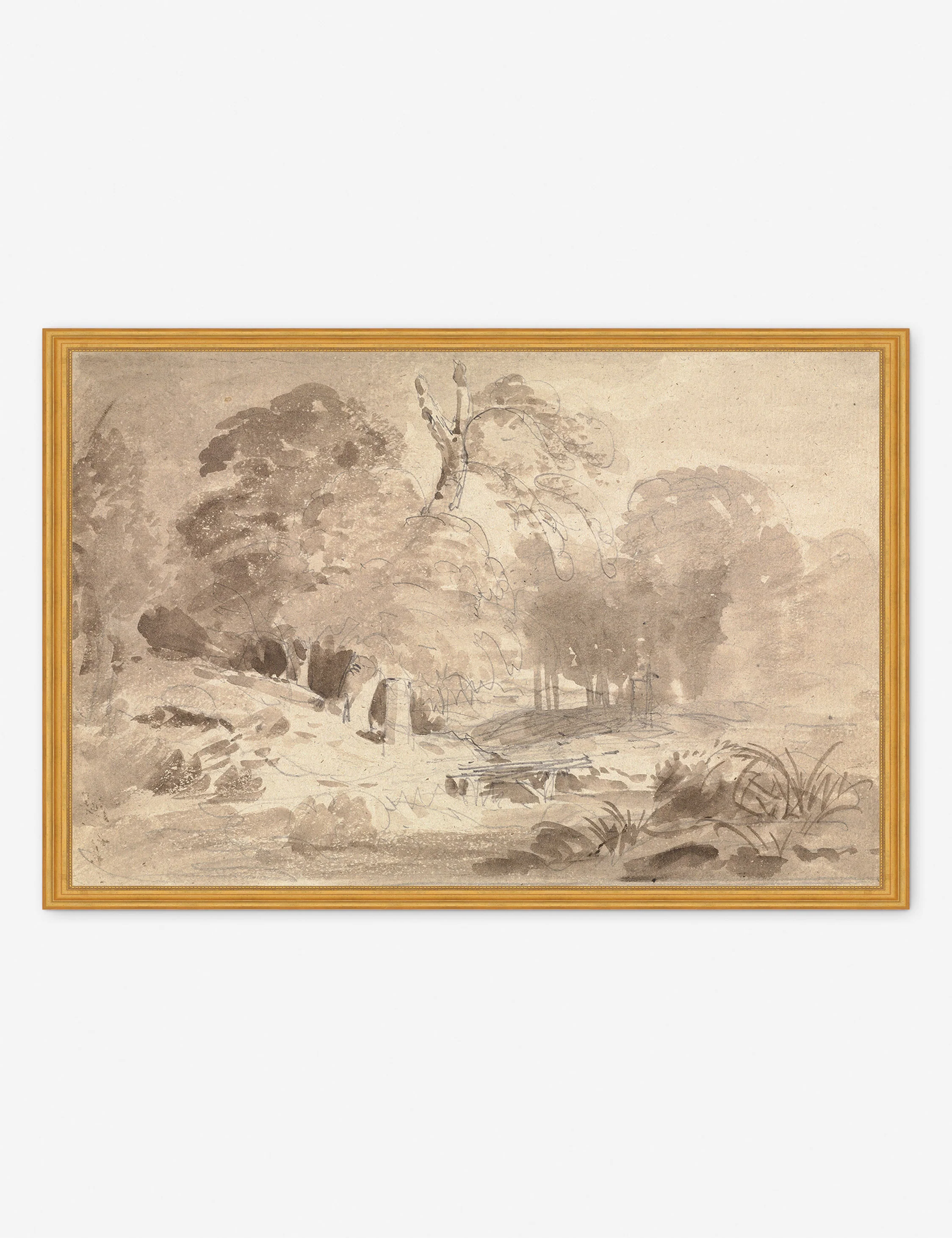 Rural Landscape in the Mark Brandenburg Print by Carl Blechen - Image 4