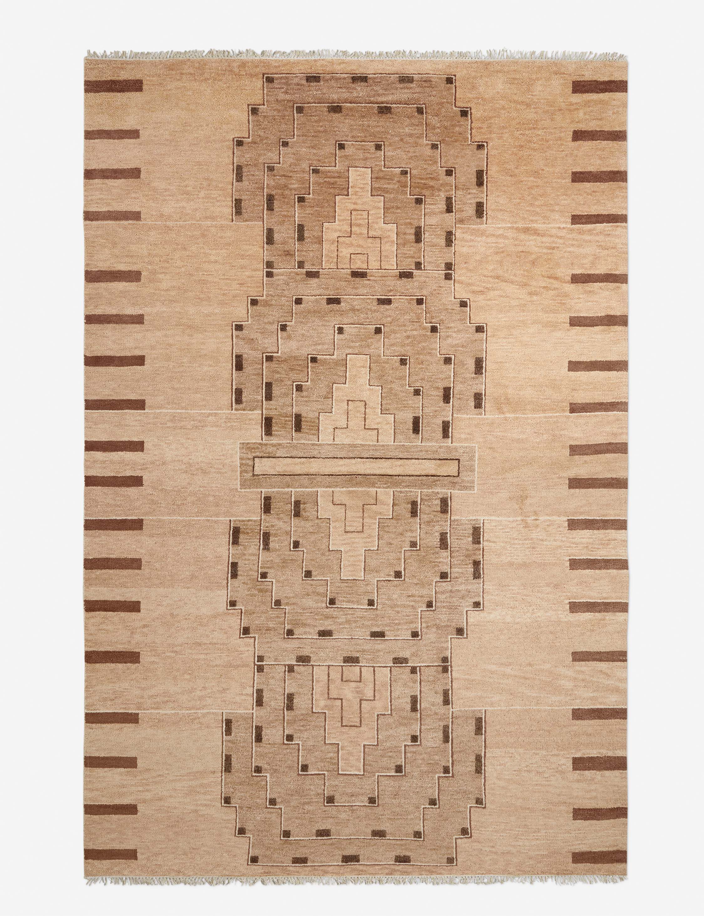 Saffron Hand-Knotted Wool Rug Swatch - Image 4