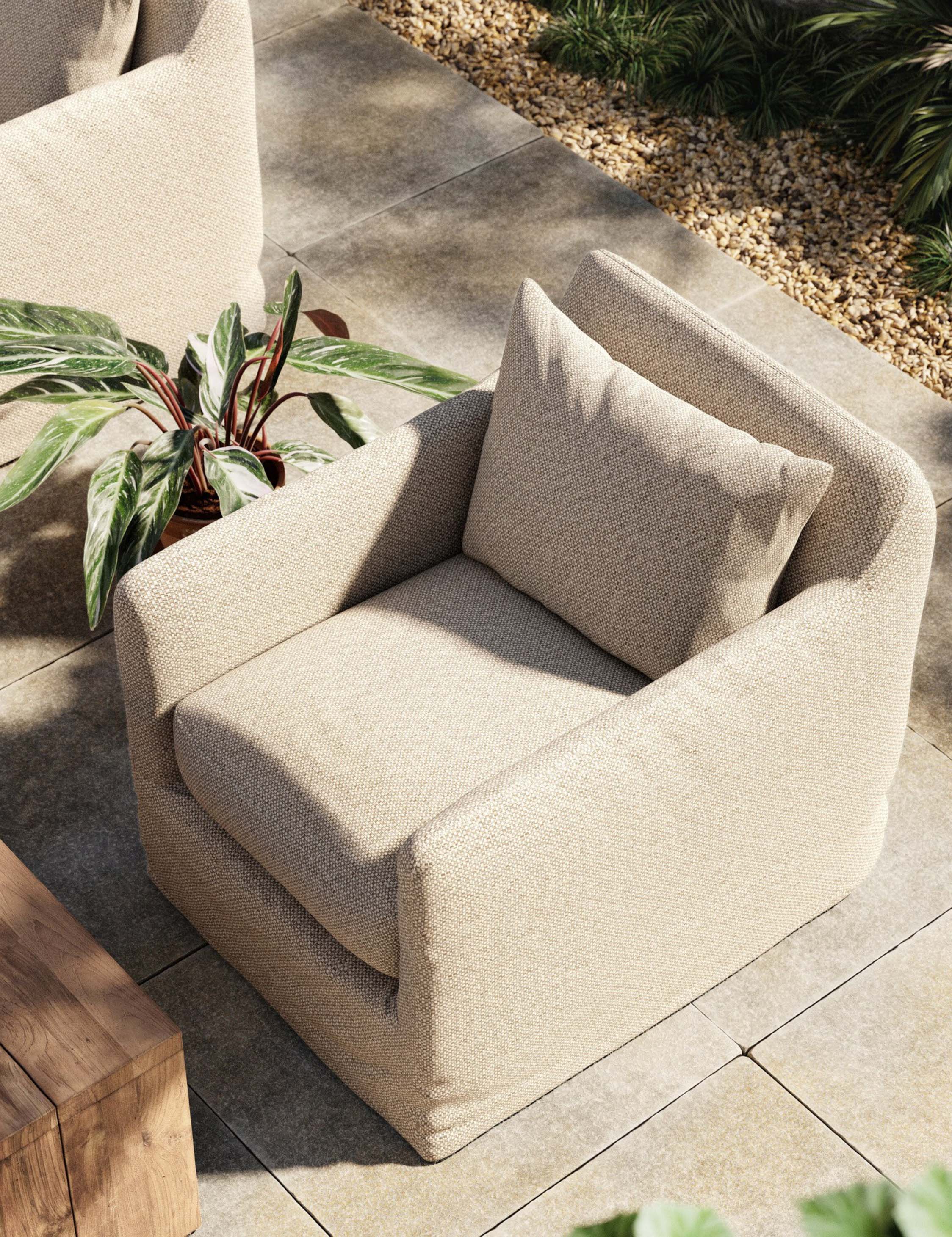 Sakura Indoor / Outdoor Swivel Chair - Image 10