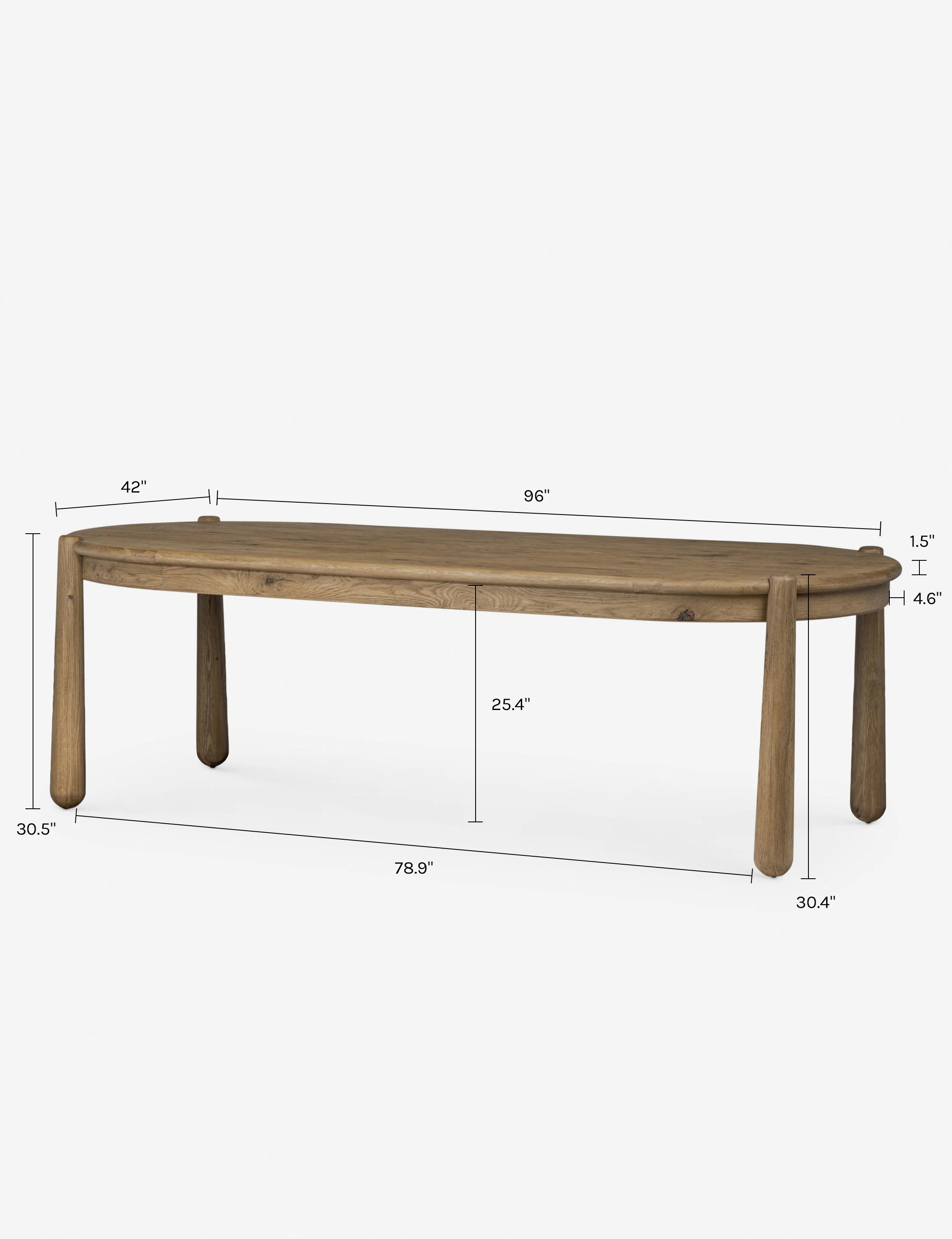 Salvador Oval Dining Table by Amber Lewis x Four Hands - Image 15