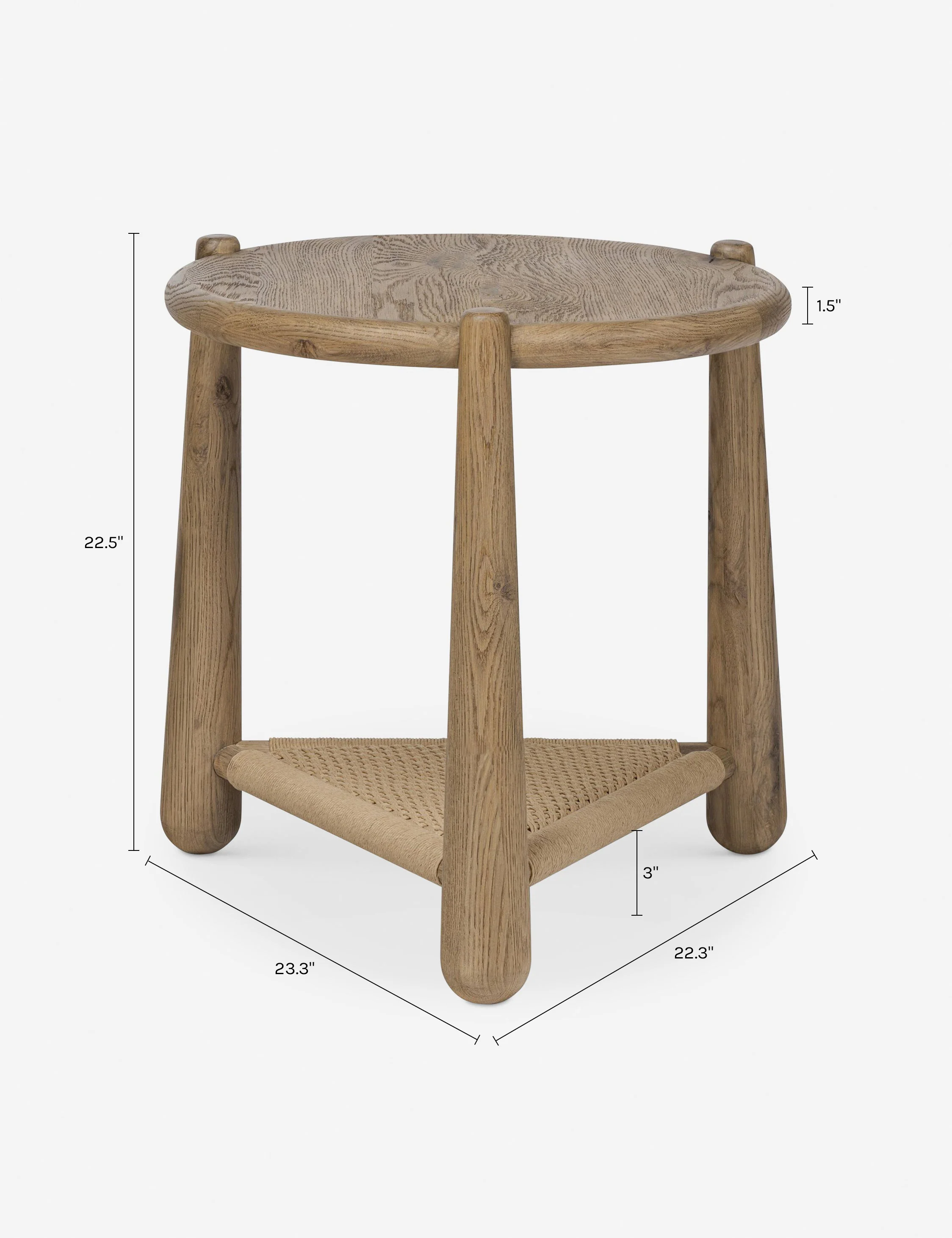 Salvador Round Side Table by Amber Lewis x Four Hands - Image 6