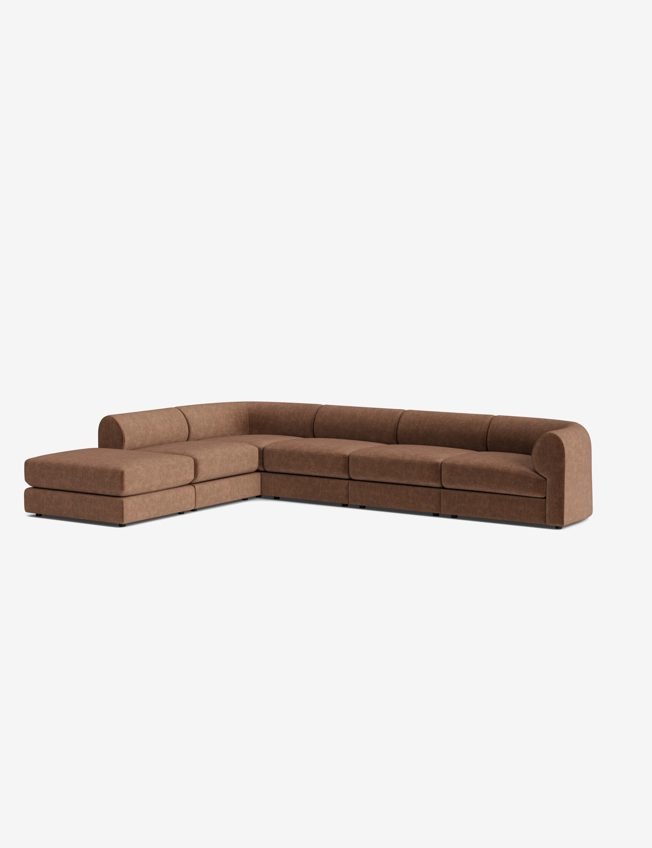 Sergio Modular Corner Sectional Sofa With Ottoman - Image 2