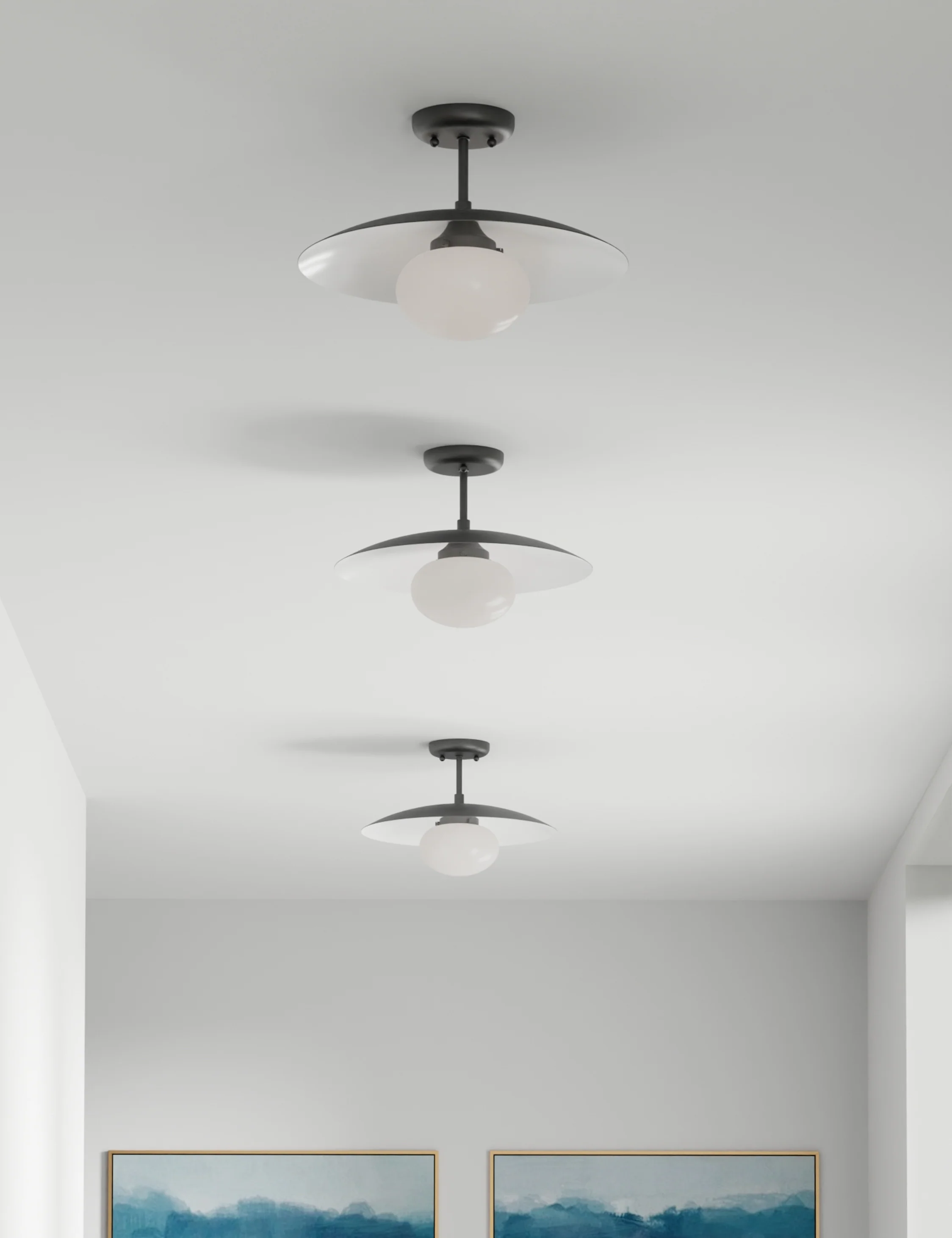 Shah Semi-Flush Mount Light - Image 8