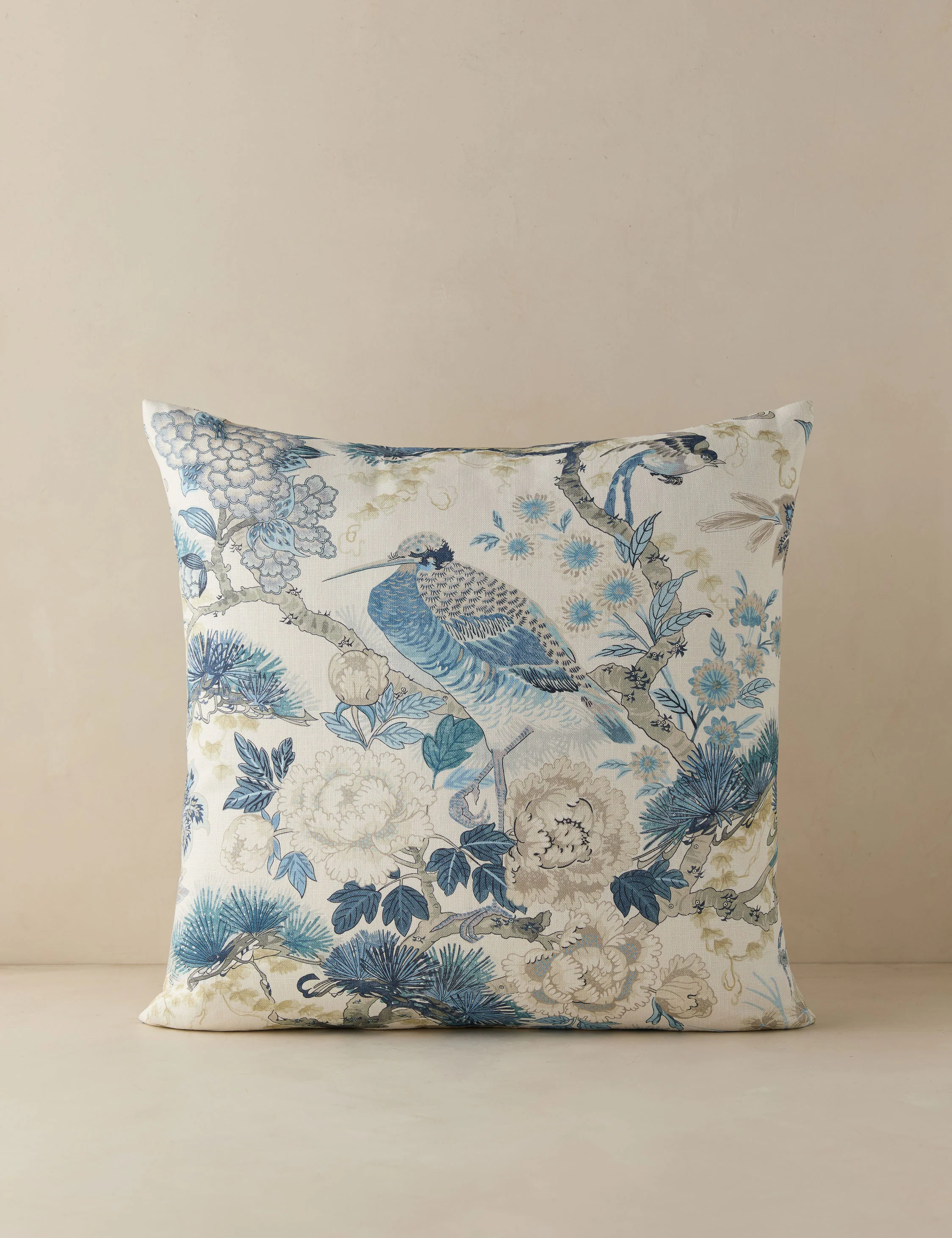 Shenyang Print Linen Pillow by Scalamandre - Image 12
