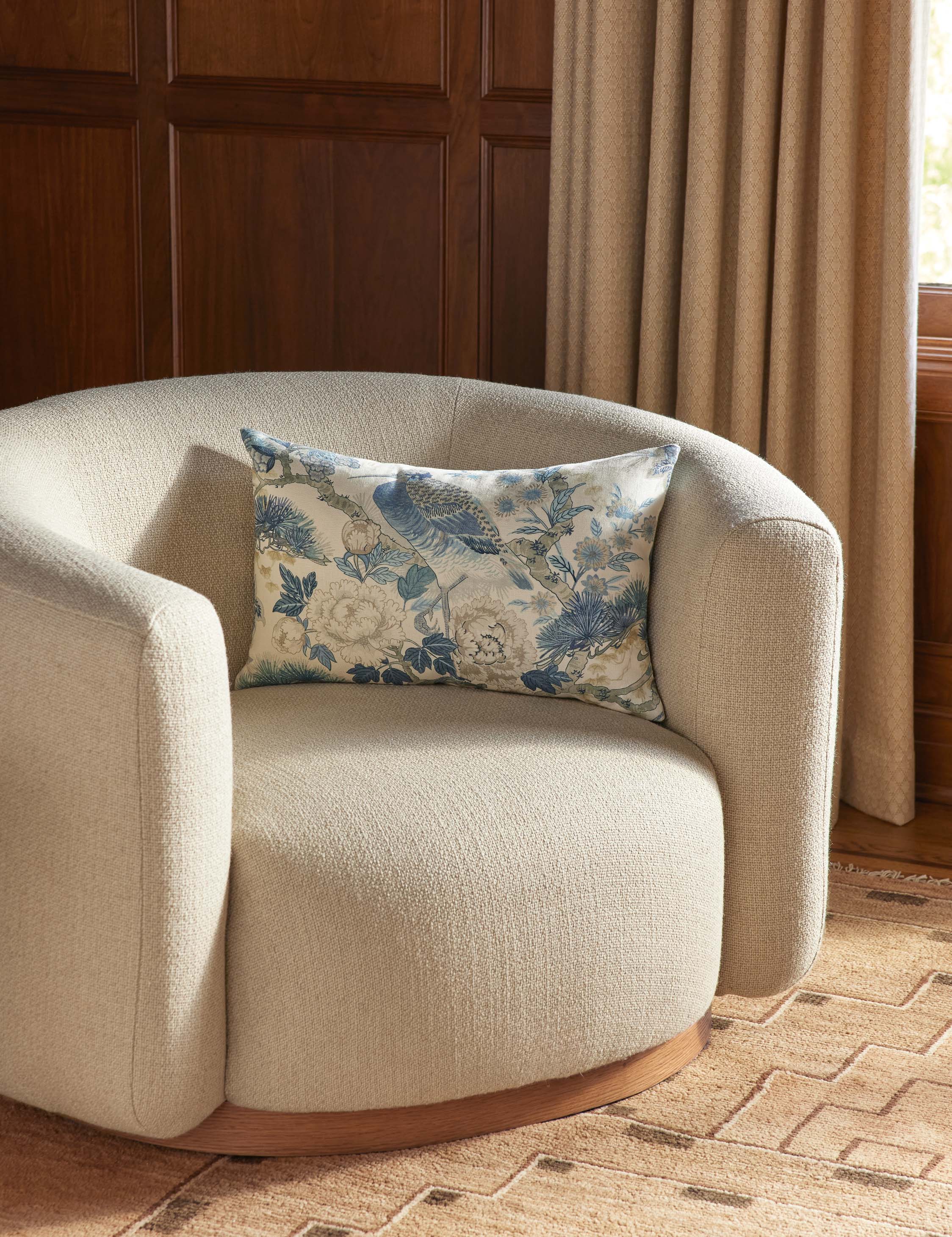 Shenyang Print Linen Pillow by Scalamandre - Image 14