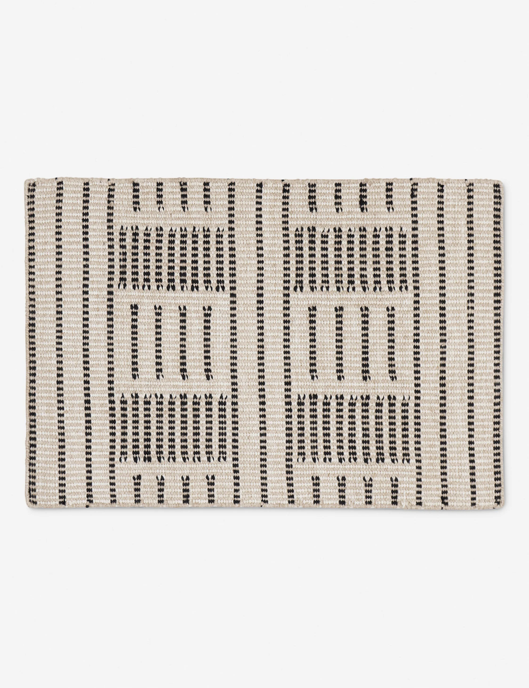 Shere Handwoven Indoor/Outdoor Rug Swatch by Sarah Sherman Samuel, Natural - Image 9