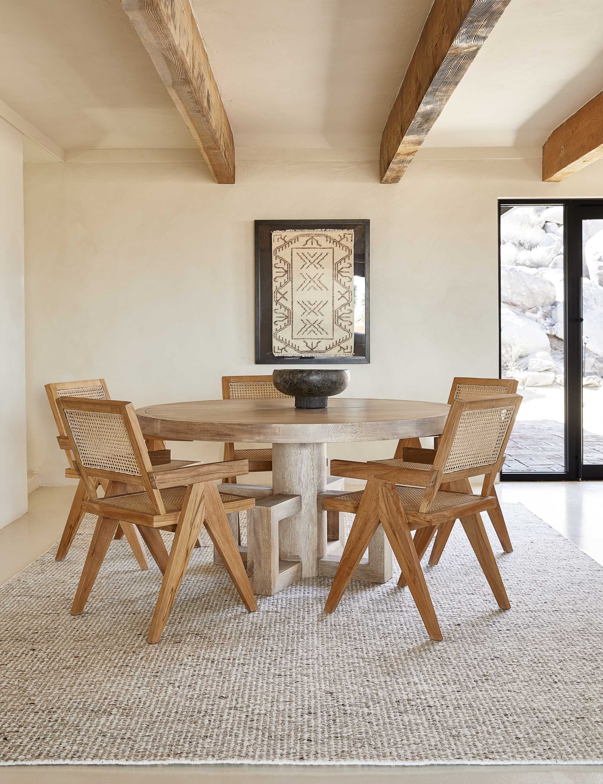Taos Handwoven Wool Rug Swatch, Neutral - Image 7
