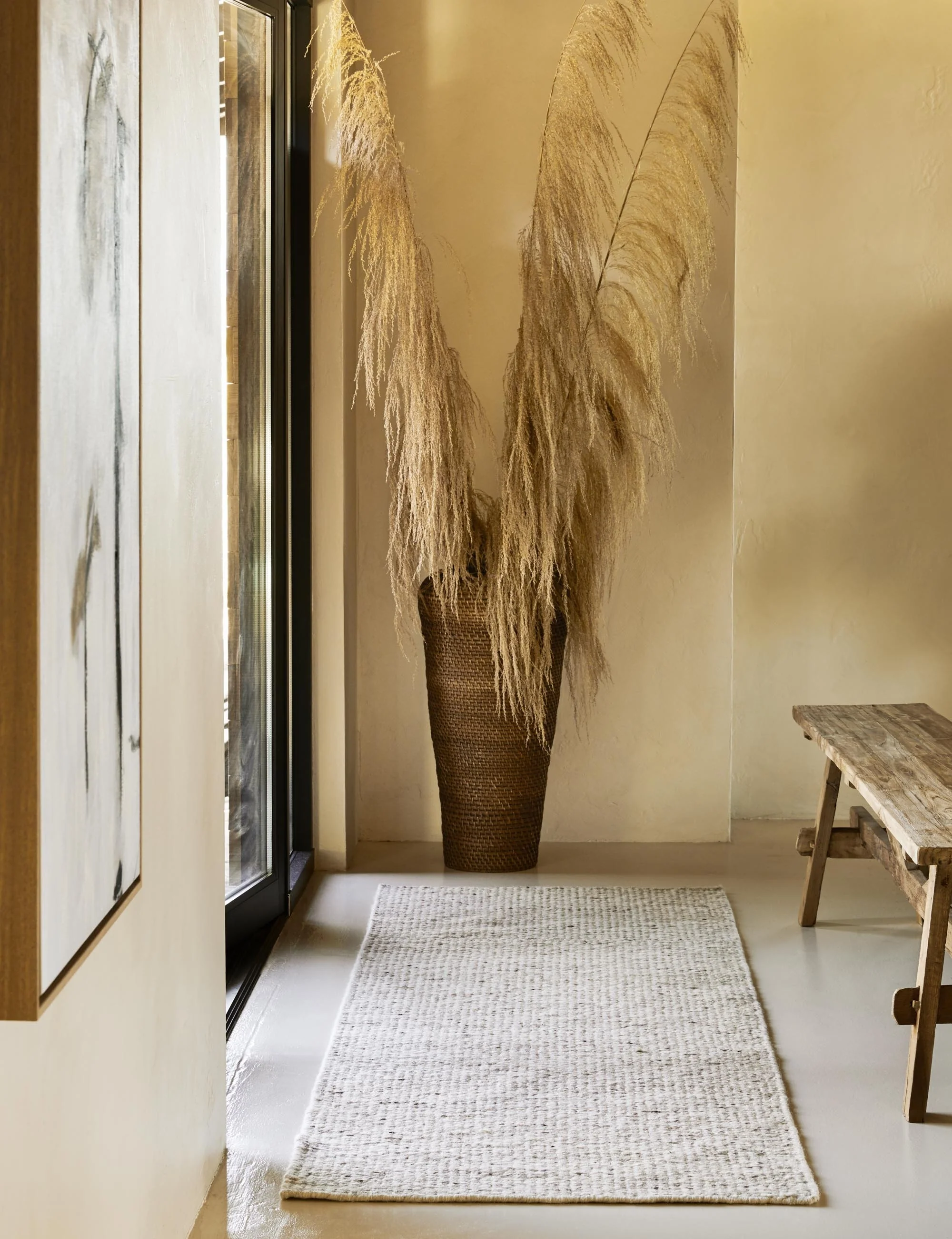 Taos Handwoven Wool Rug Swatch, Neutral - Image 9