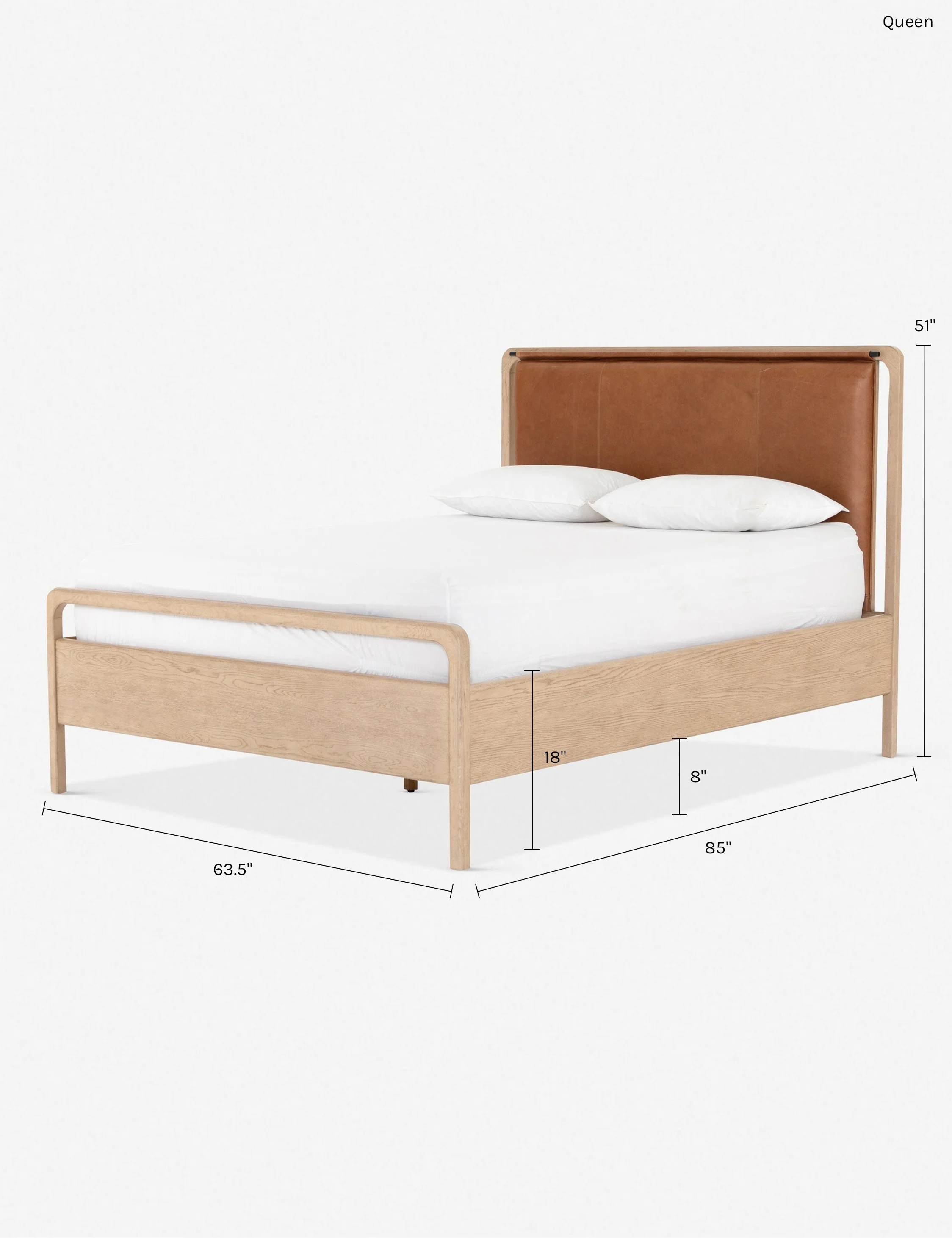 Tierney Leather Bed - Image 16
