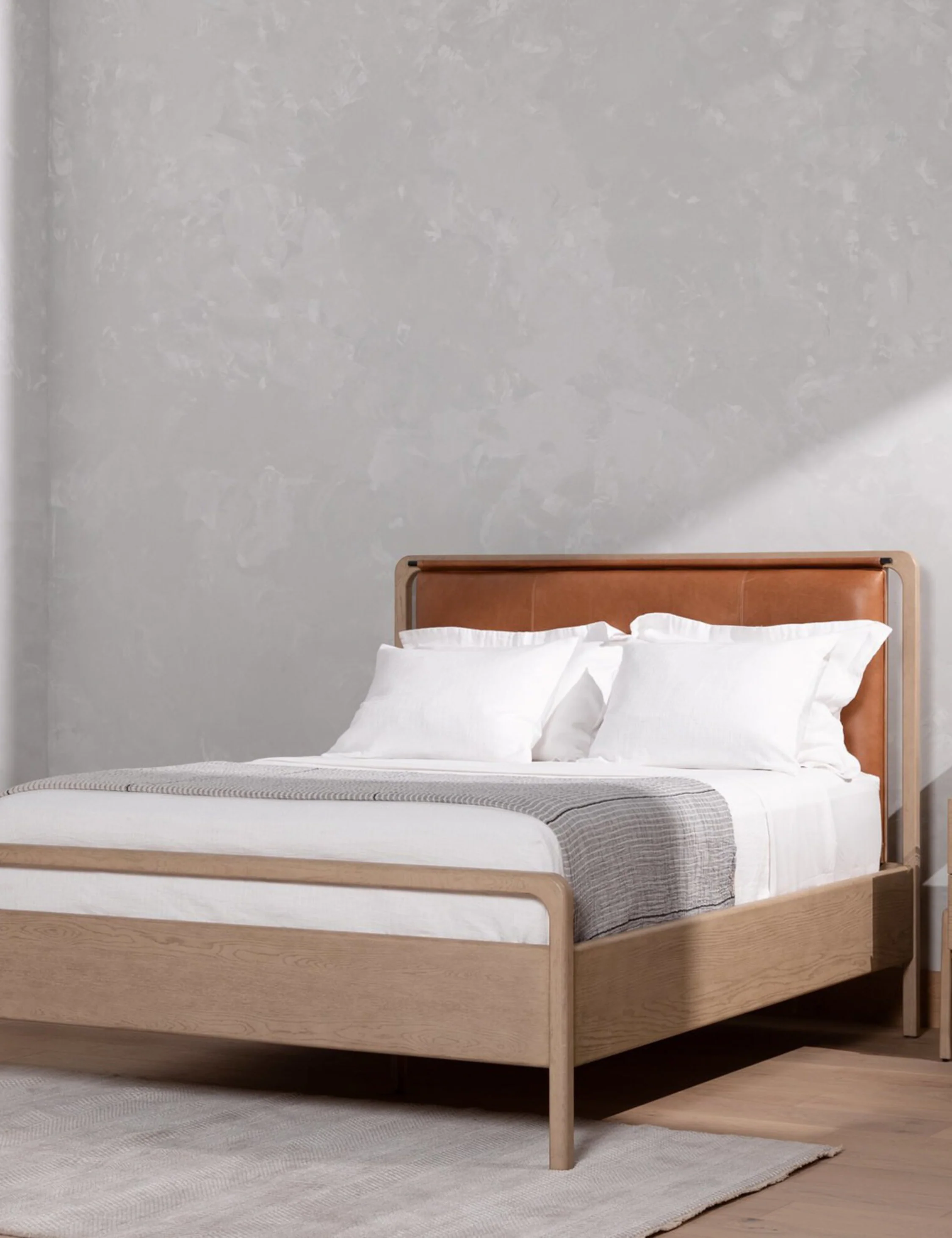 Tierney Leather Bed - Image 3