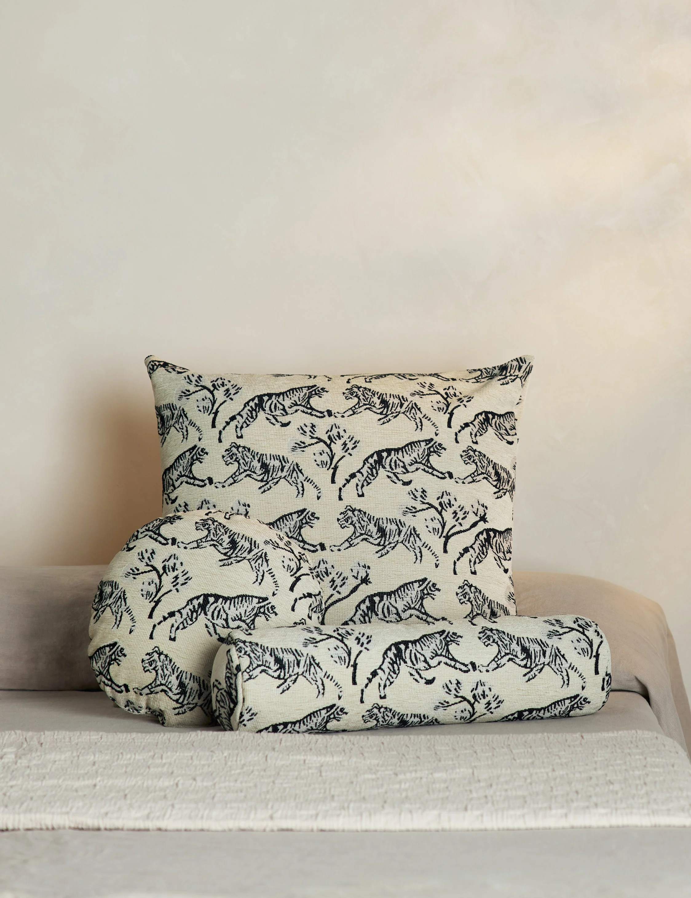 Tiger Jacquard Bolster Pillow by Sarah Sherman Samuel - Image 12