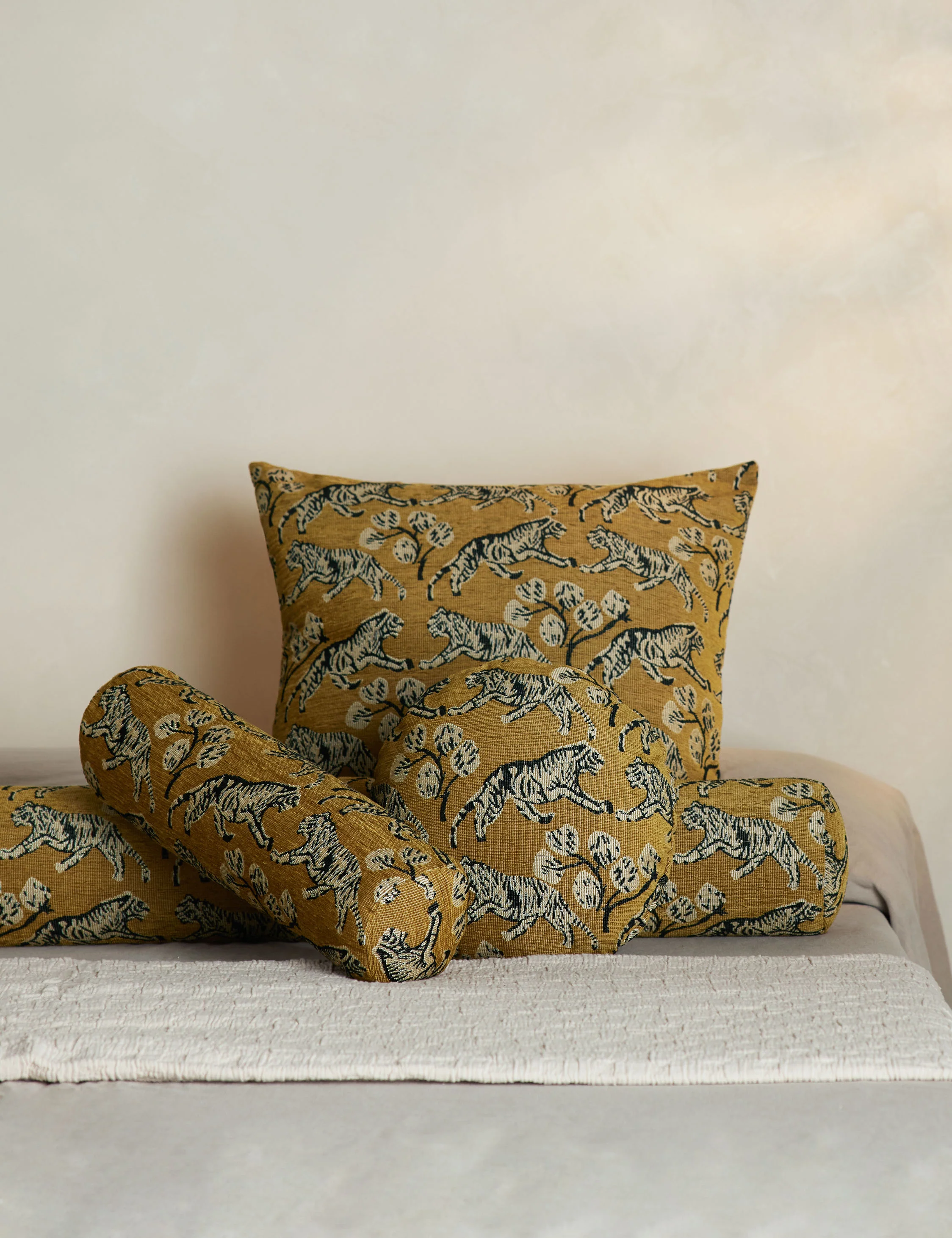 Tiger Jacquard Bolster Pillow by Sarah Sherman Samuel - Image 8