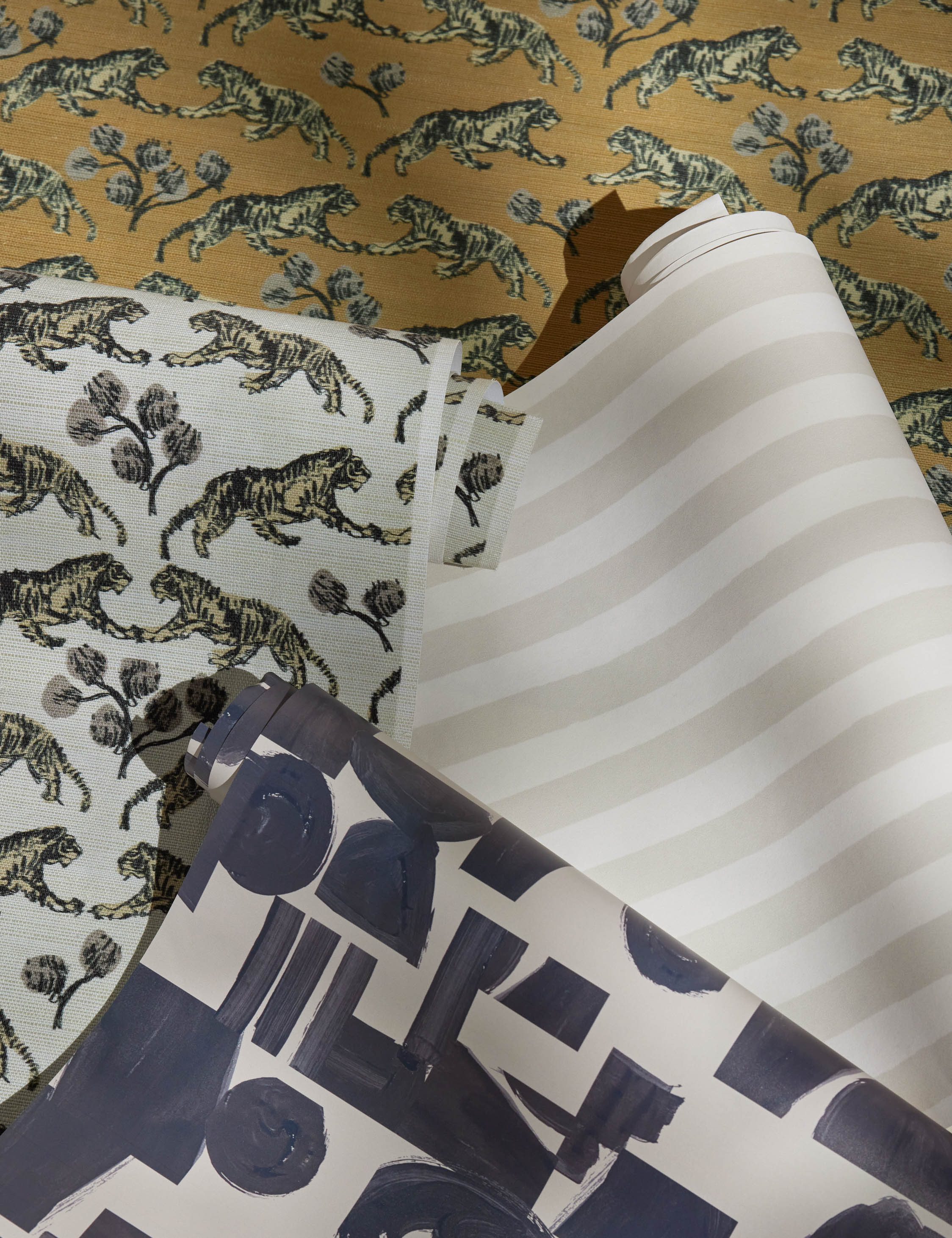 Tiger Grasscloth Wallpaper by Sarah Sherman Samuel - Image 8