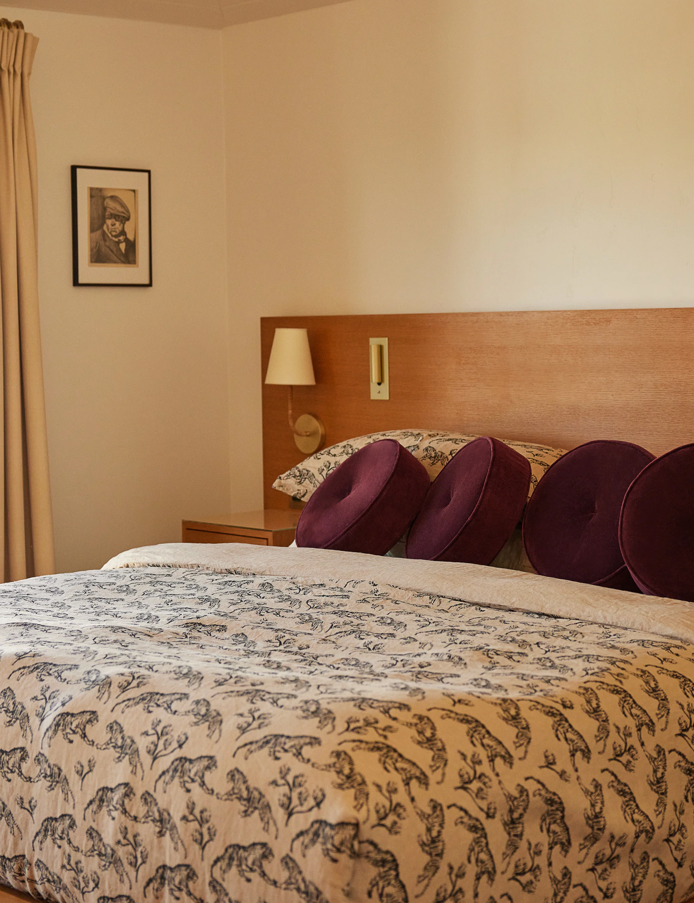 Tiger Hemp Duvet Cover by Sarah Sherman Samuel - Image 3