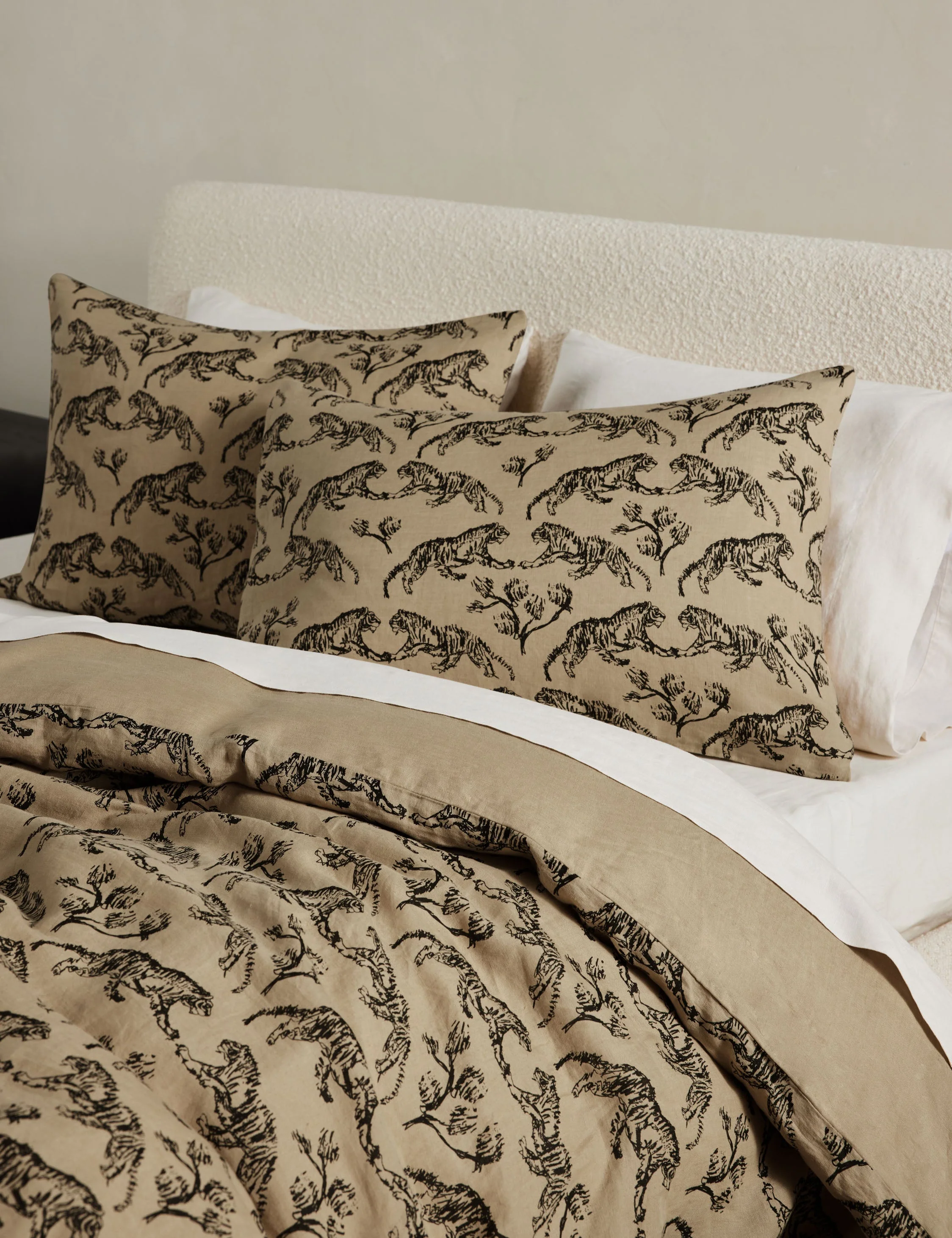 Tiger Hemp Duvet Cover by Sarah Sherman Samuel - Image 4