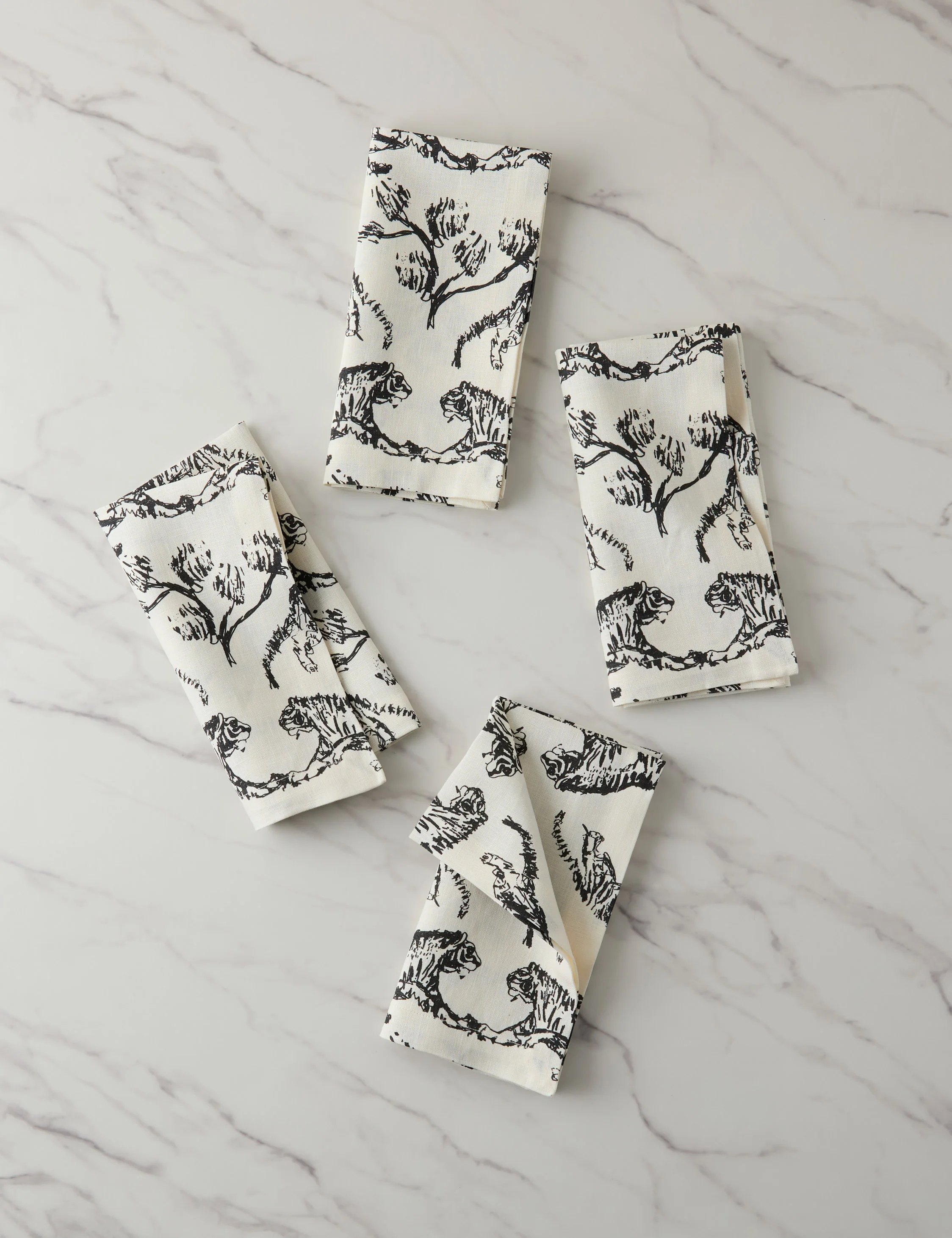Tiger Linen Napkins (Set of 4) by Sarah Sherman Samuel - Image 2