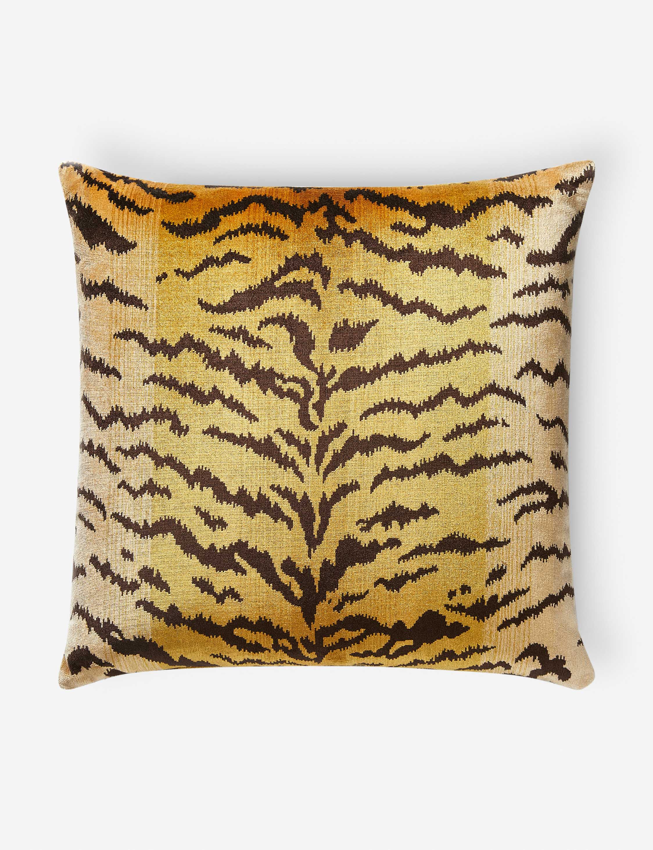 Tigre Silk Pillow by Scalamandré