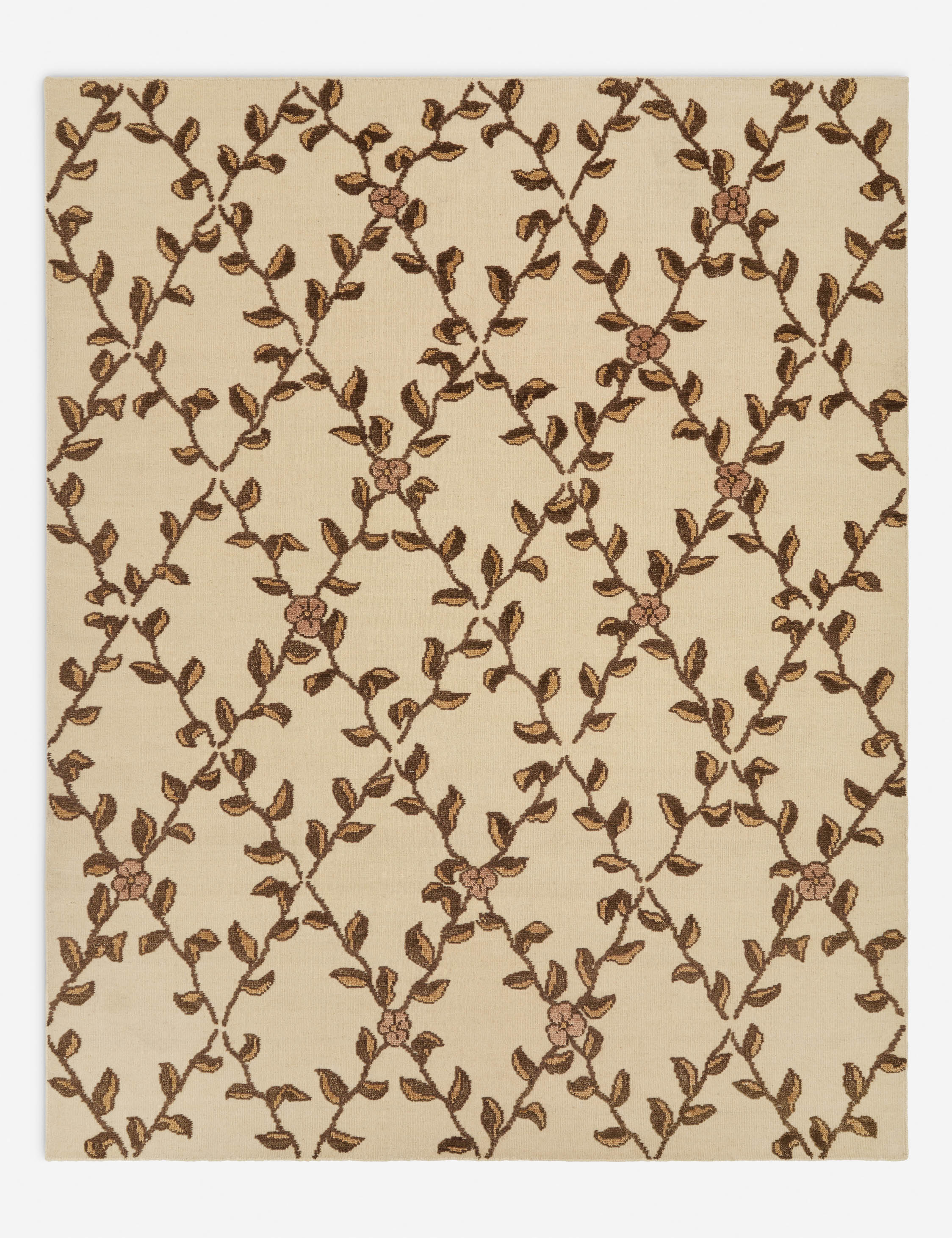 Tillar Hand-Knotted Wool Rug Swatch by Jake Arnold, Rose - Image 7