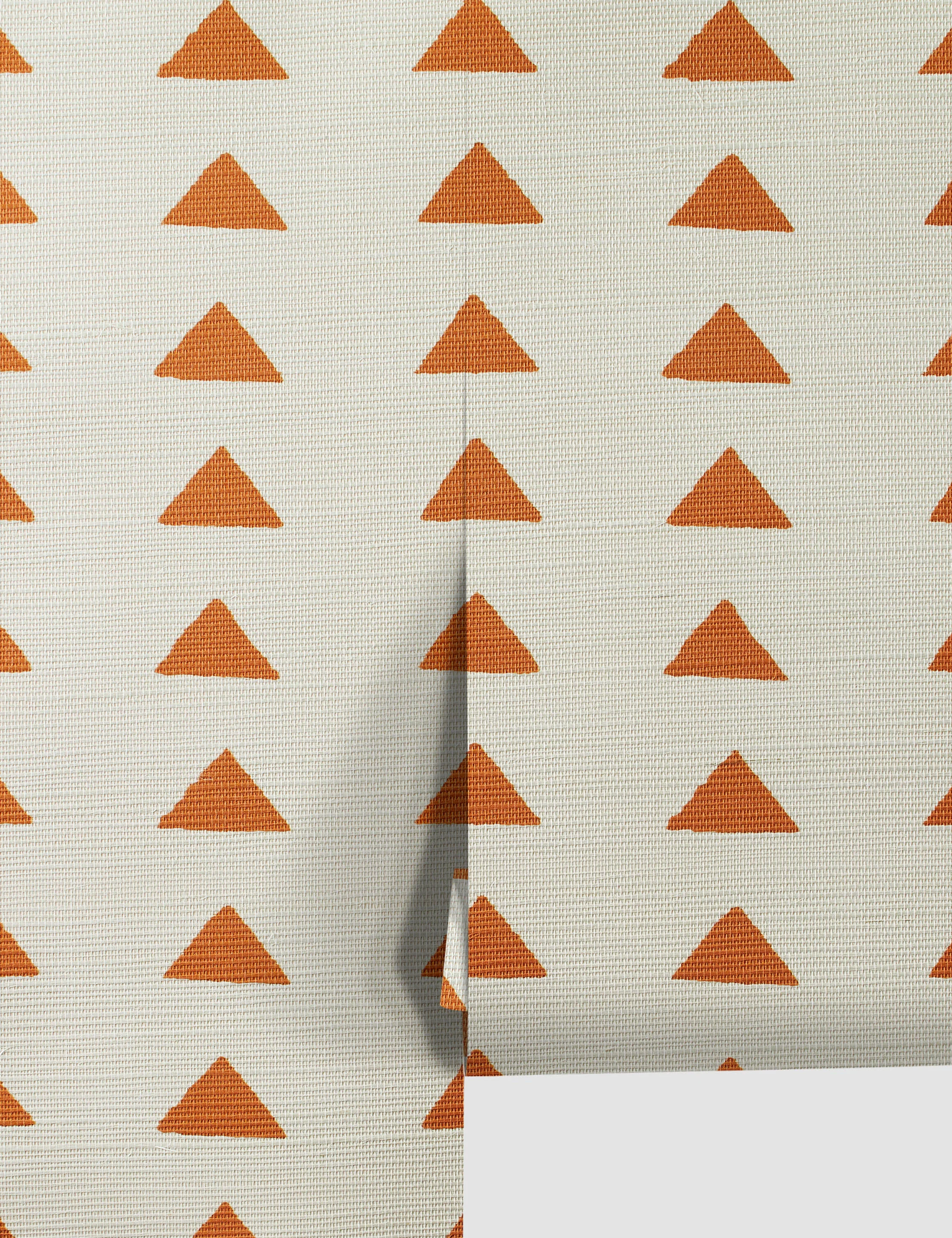 Triangles Grasscloth Wallpaper By Nathan Turner - Image 5
