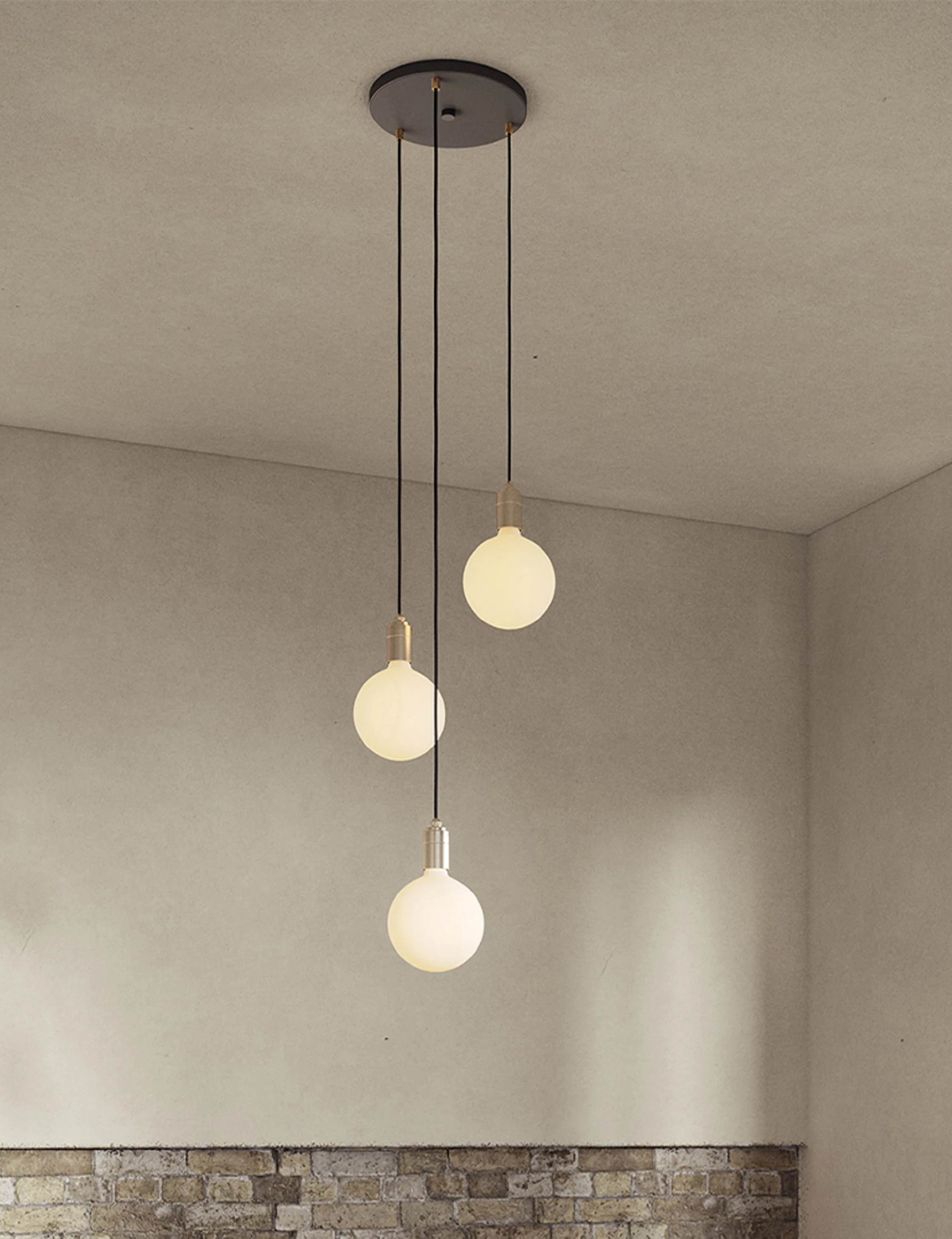 Triple Pendant Light with Sphere IV by Tala - Image 5