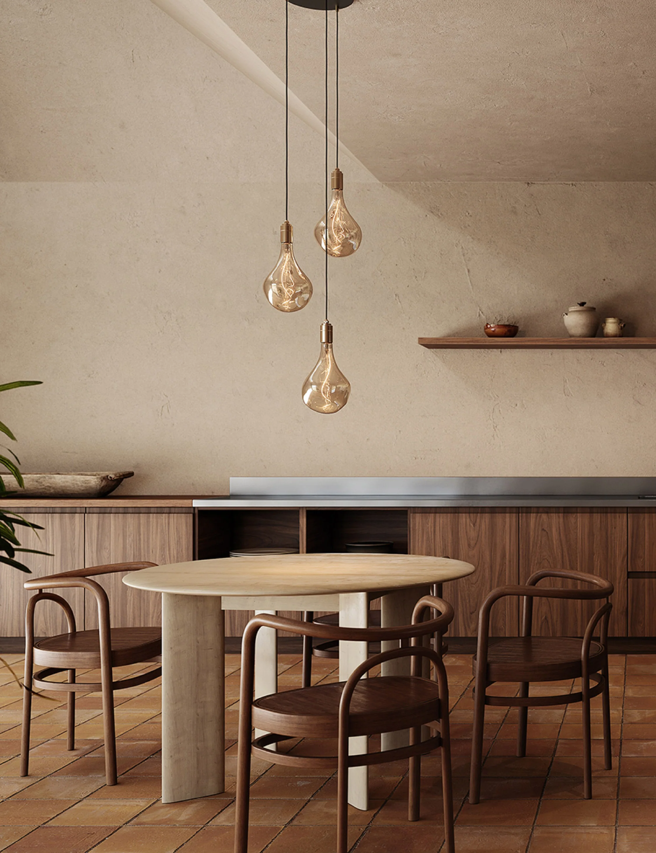 Triple Pendant Light with Voronoi II by Tala - Image 4