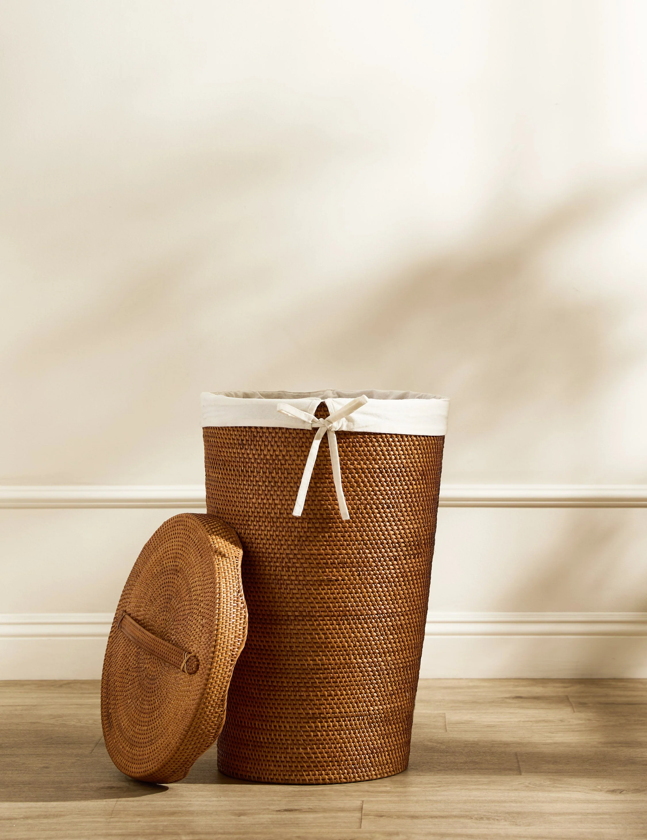 Tyna Rattan Lidded Hamper - Image 2