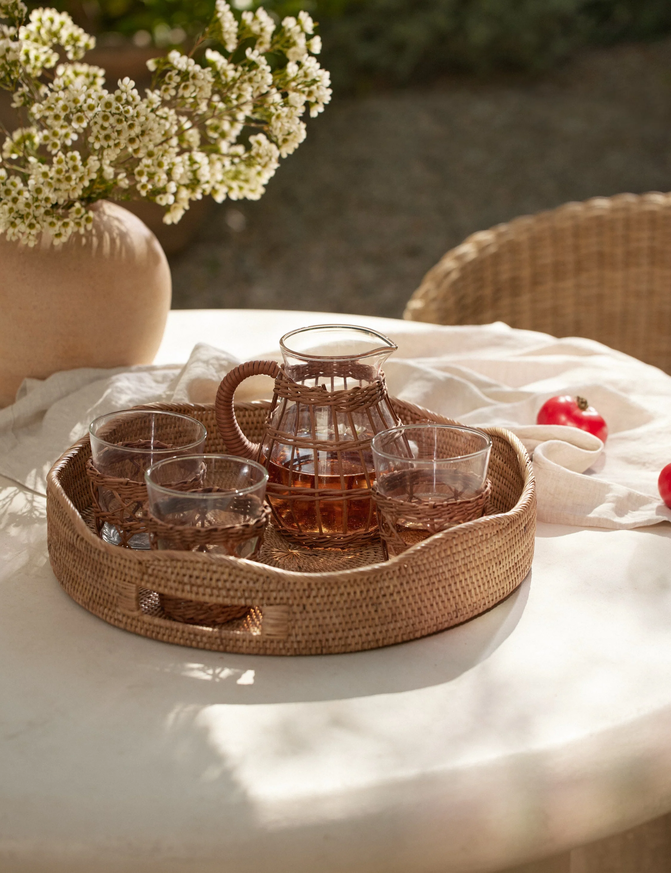 Tyna Rattan Tray - Image 3