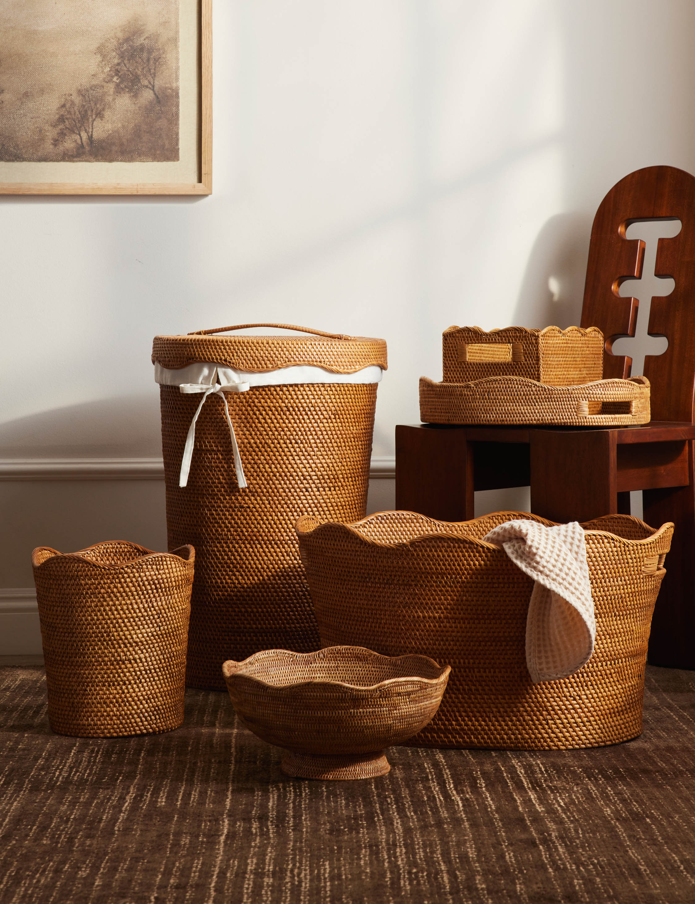 Tyna Rattan Tray - Image 7