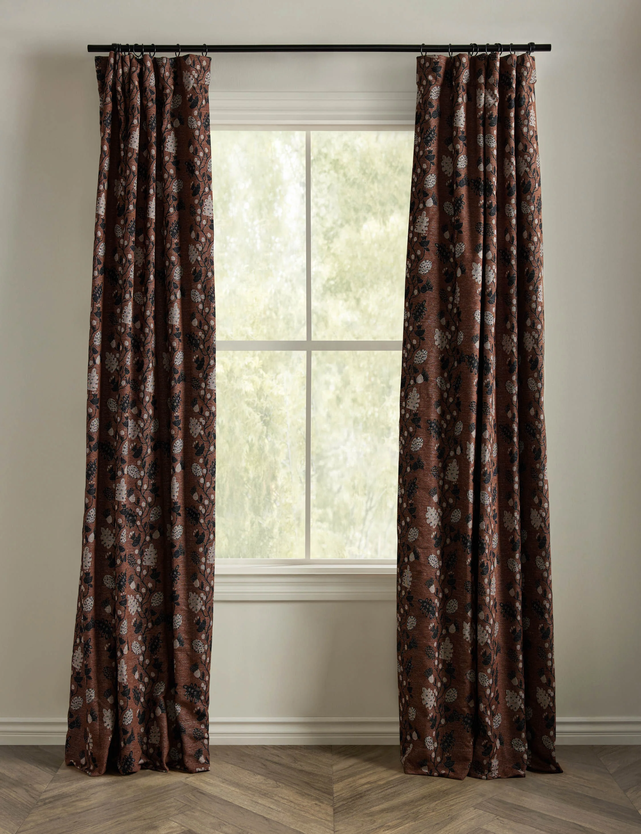 Vini Botanical Jacquard Curtain Panel by Sarah Sherman Samuel - Image 2