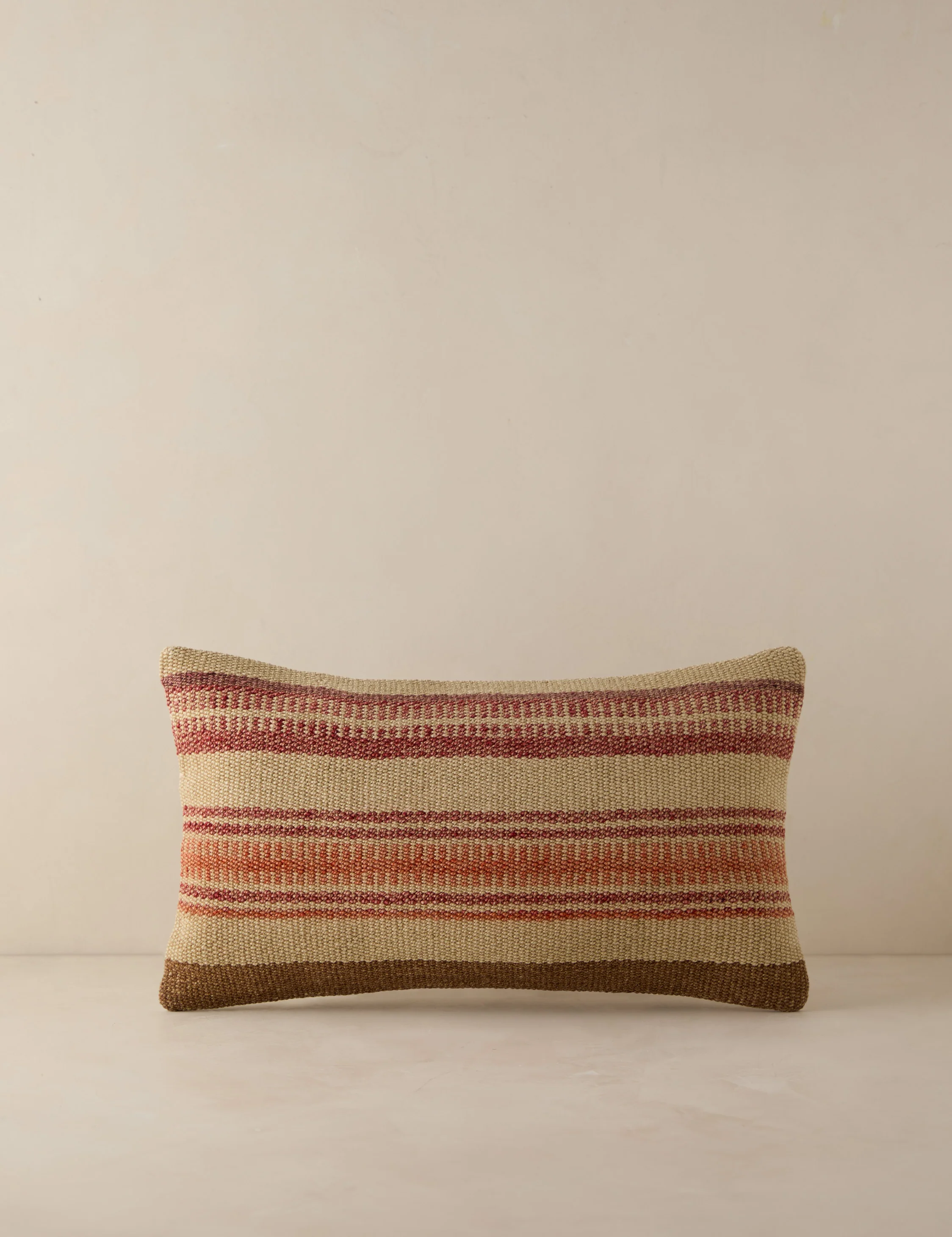 Vintage Lumbar Pillow No. 186, 12" x 20"