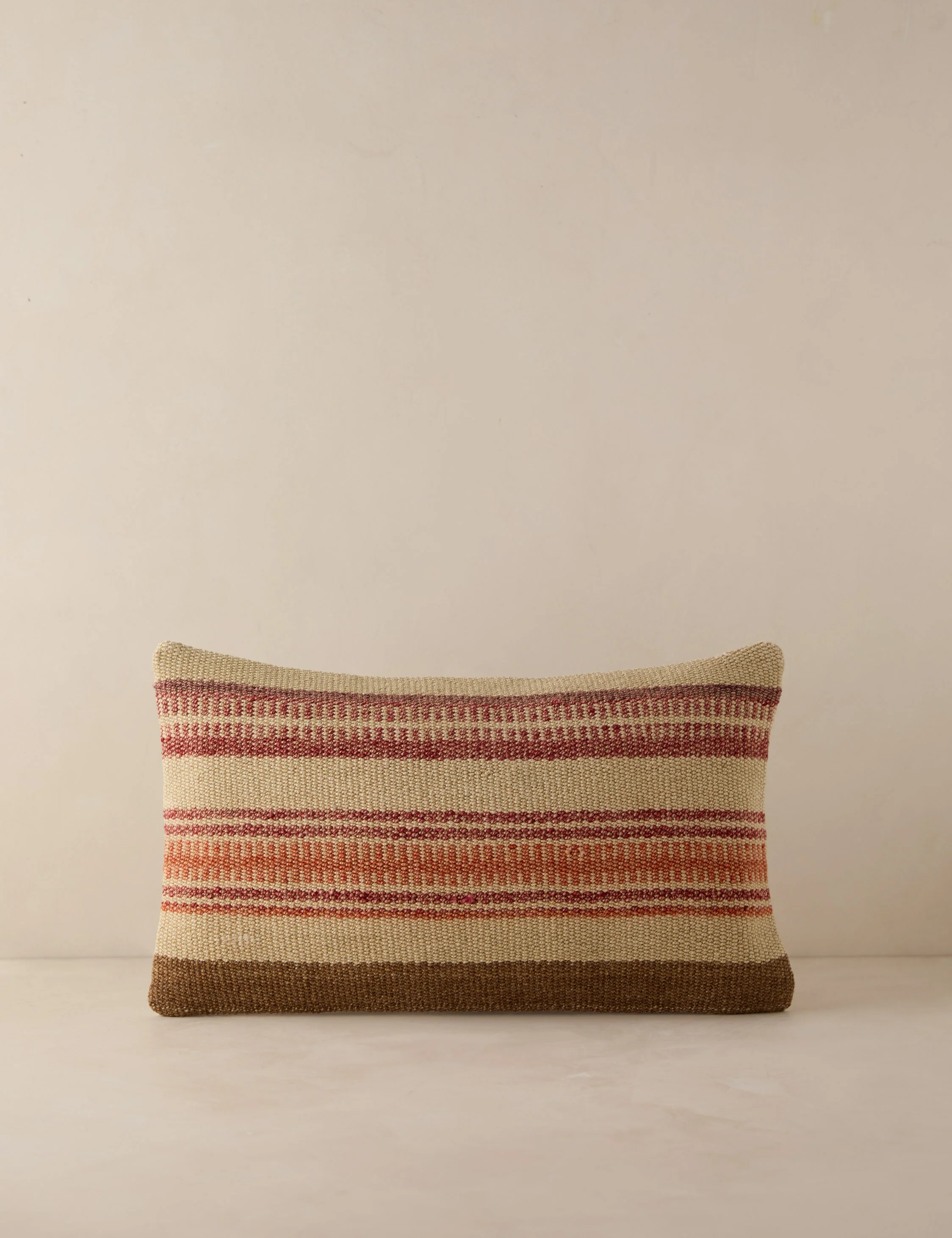 Vintage Lumbar Pillow No. 194, 12" x 20"