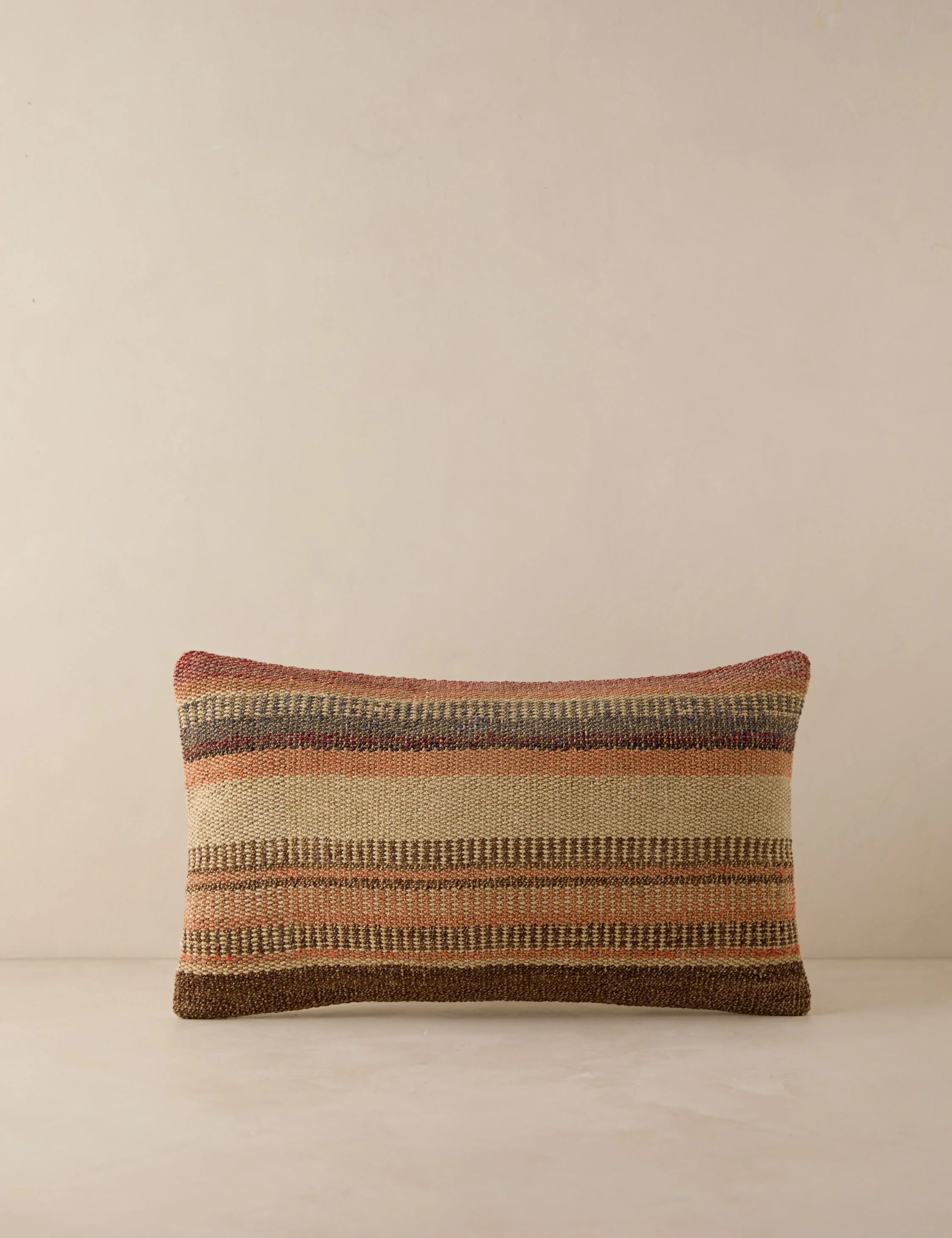 Vintage Lumbar Pillow No. 198, 12" x 20"