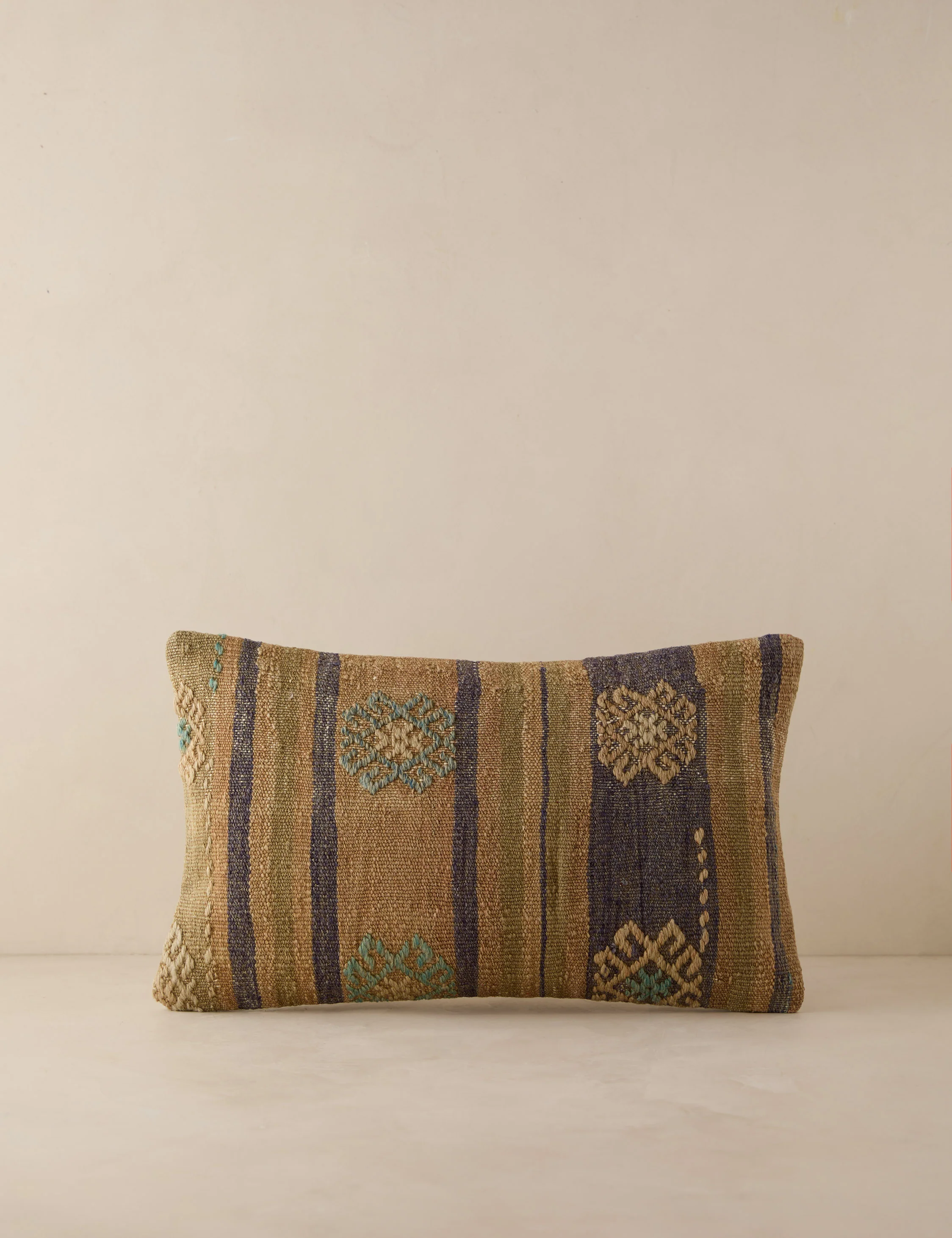 Vintage Lumbar Pillow No. 209, 12" x 20"