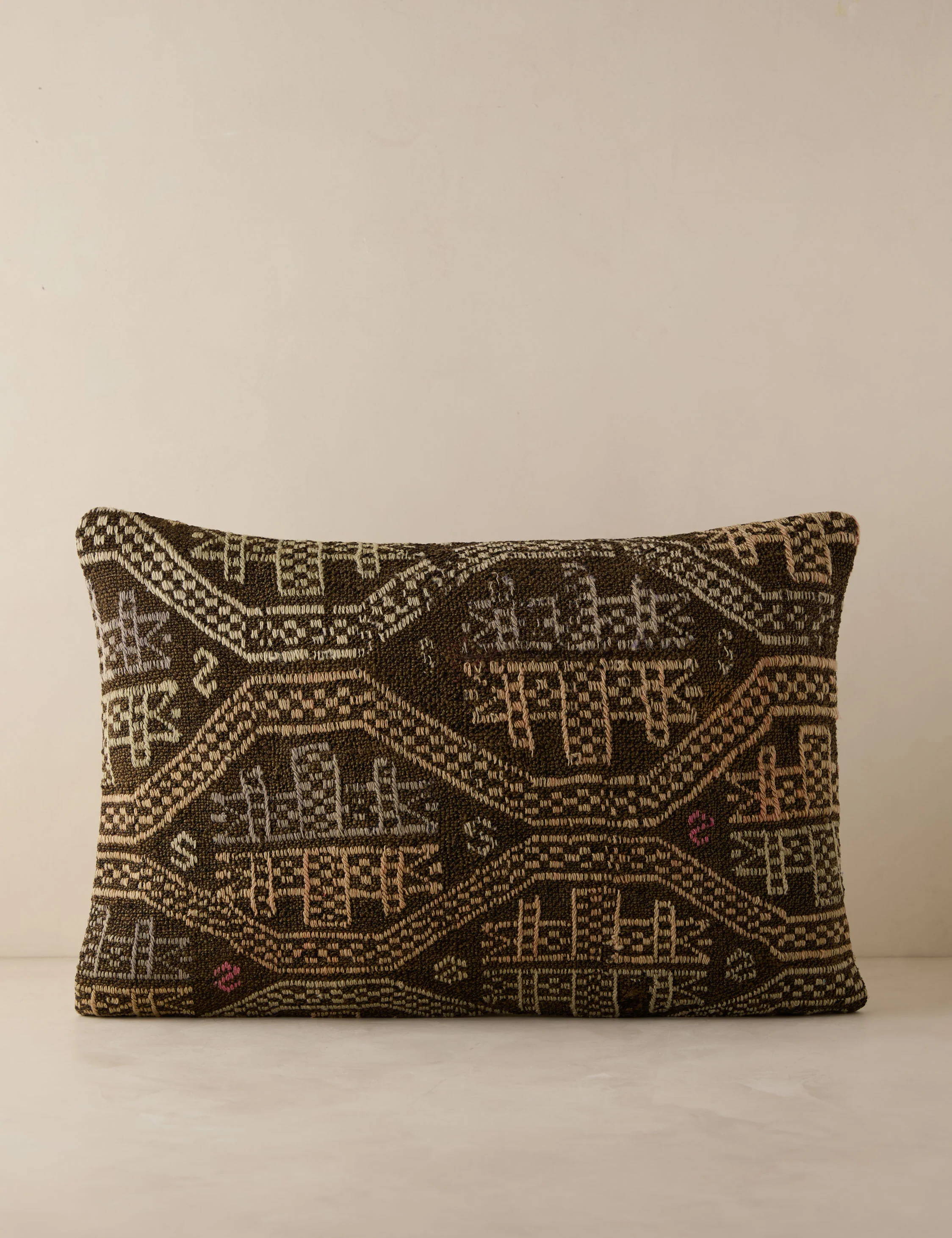 Vintage Lumbar Pillow No. 215, 16" x 24"
