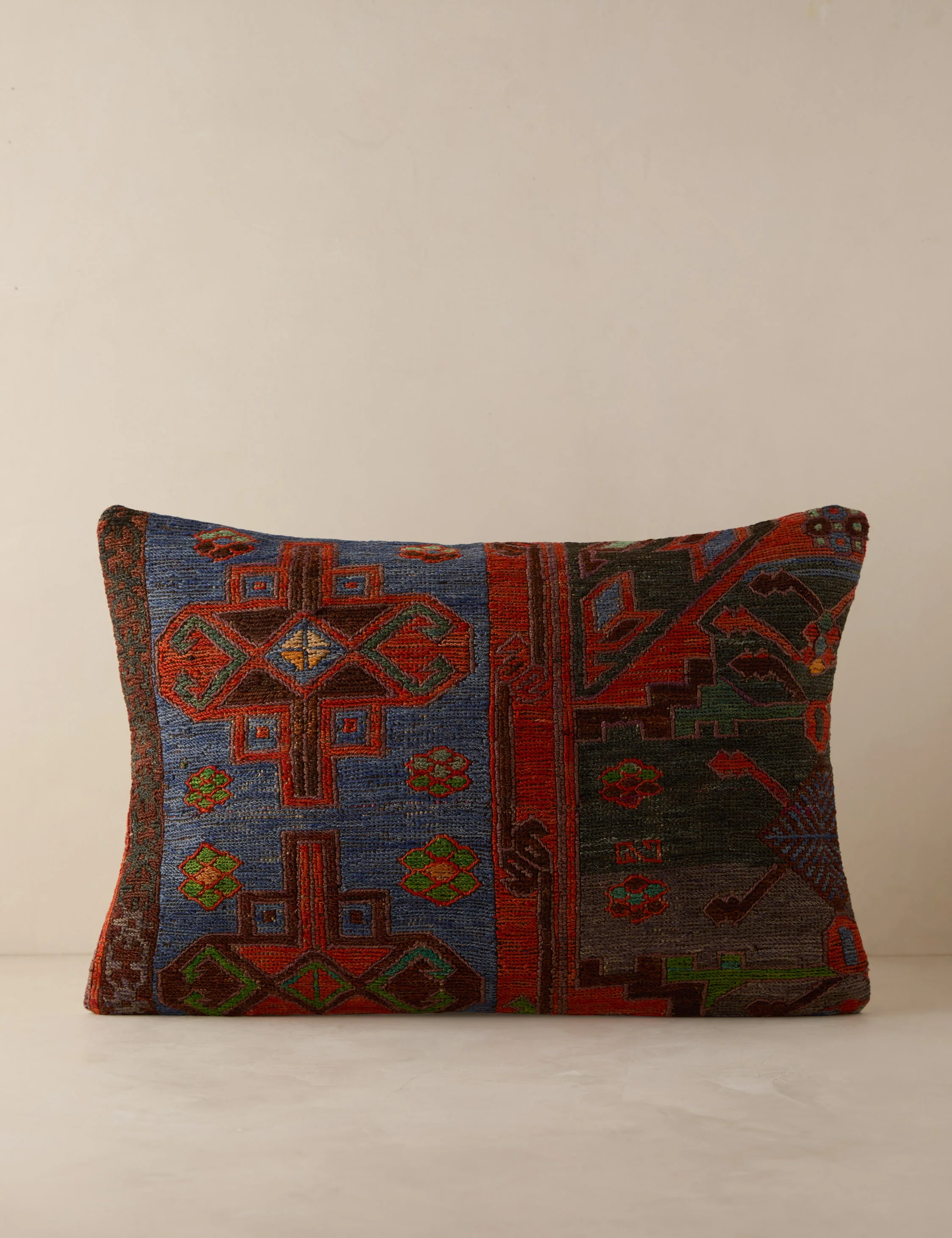 Vintage Lumbar Pillow No. 232, 16" x 24"